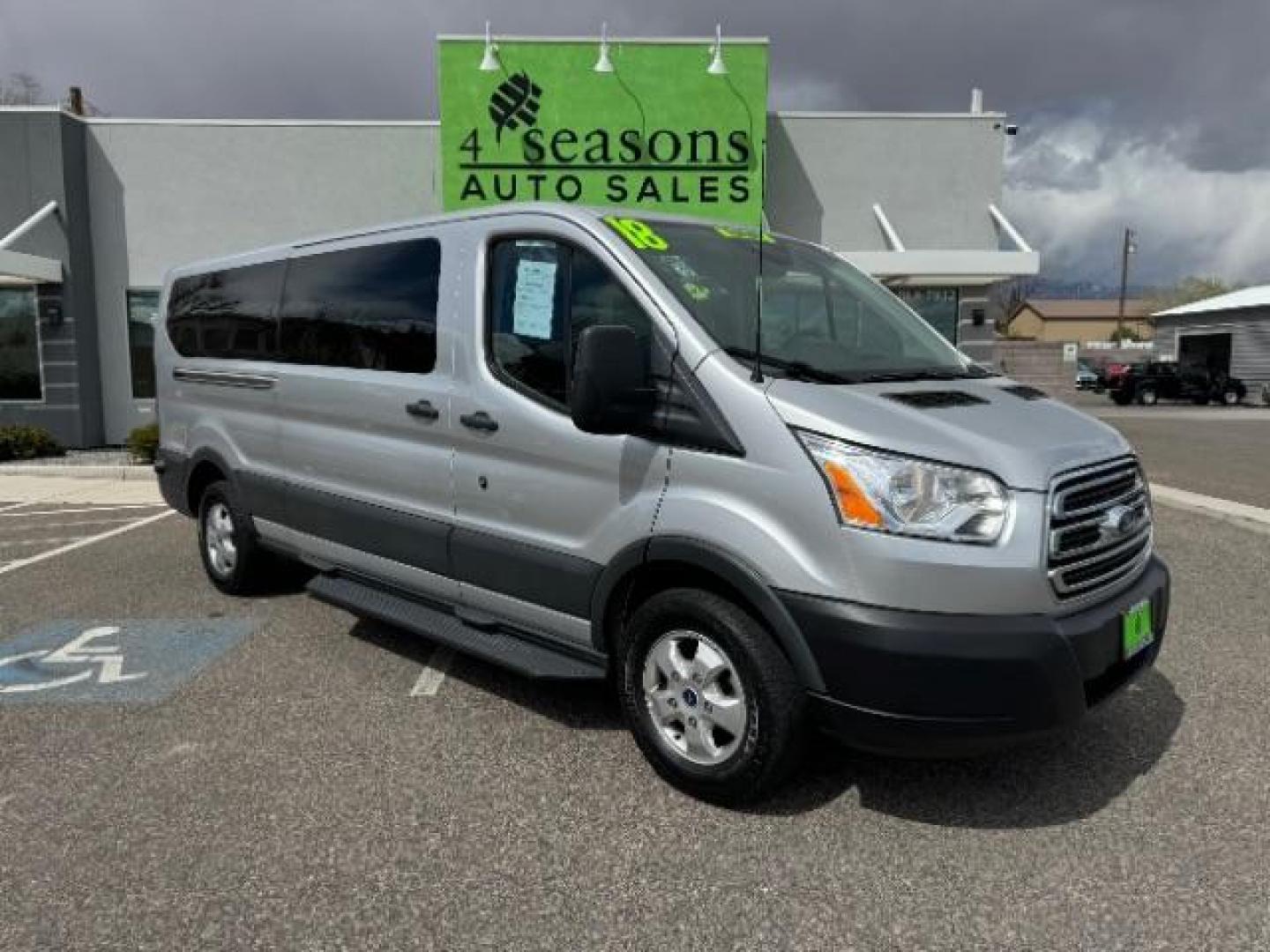 2018 Silver /Black Interior Ford Transit 350 Wagon Low Roof XL w/Sliding Pass. 148-in. WB (1FBZX2YM9JK) with an 3.7L V6 DOHC 24V engine, 6-Speed Automatic transmission, located at 1865 East Red Hills Pkwy, St. George, 84770, (435) 628-0023, 37.120850, -113.543640 - We specialize in helping ALL people get the best financing available. No matter your credit score, good, bad or none we can get you an amazing rate. Had a bankruptcy, divorce, or repossessions? We give you the green light to get your credit back on the road. Low down and affordable payments that fit - Photo#0