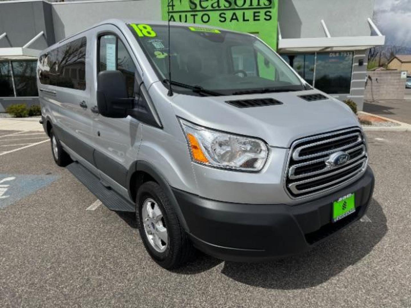 2018 Silver /Black Interior Ford Transit 350 Wagon Low Roof XL w/Sliding Pass. 148-in. WB (1FBZX2YM9JK) with an 3.7L V6 DOHC 24V engine, 6-Speed Automatic transmission, located at 1865 East Red Hills Pkwy, St. George, 84770, (435) 628-0023, 37.120850, -113.543640 - We specialize in helping ALL people get the best financing available. No matter your credit score, good, bad or none we can get you an amazing rate. Had a bankruptcy, divorce, or repossessions? We give you the green light to get your credit back on the road. Low down and affordable payments that fit - Photo#1