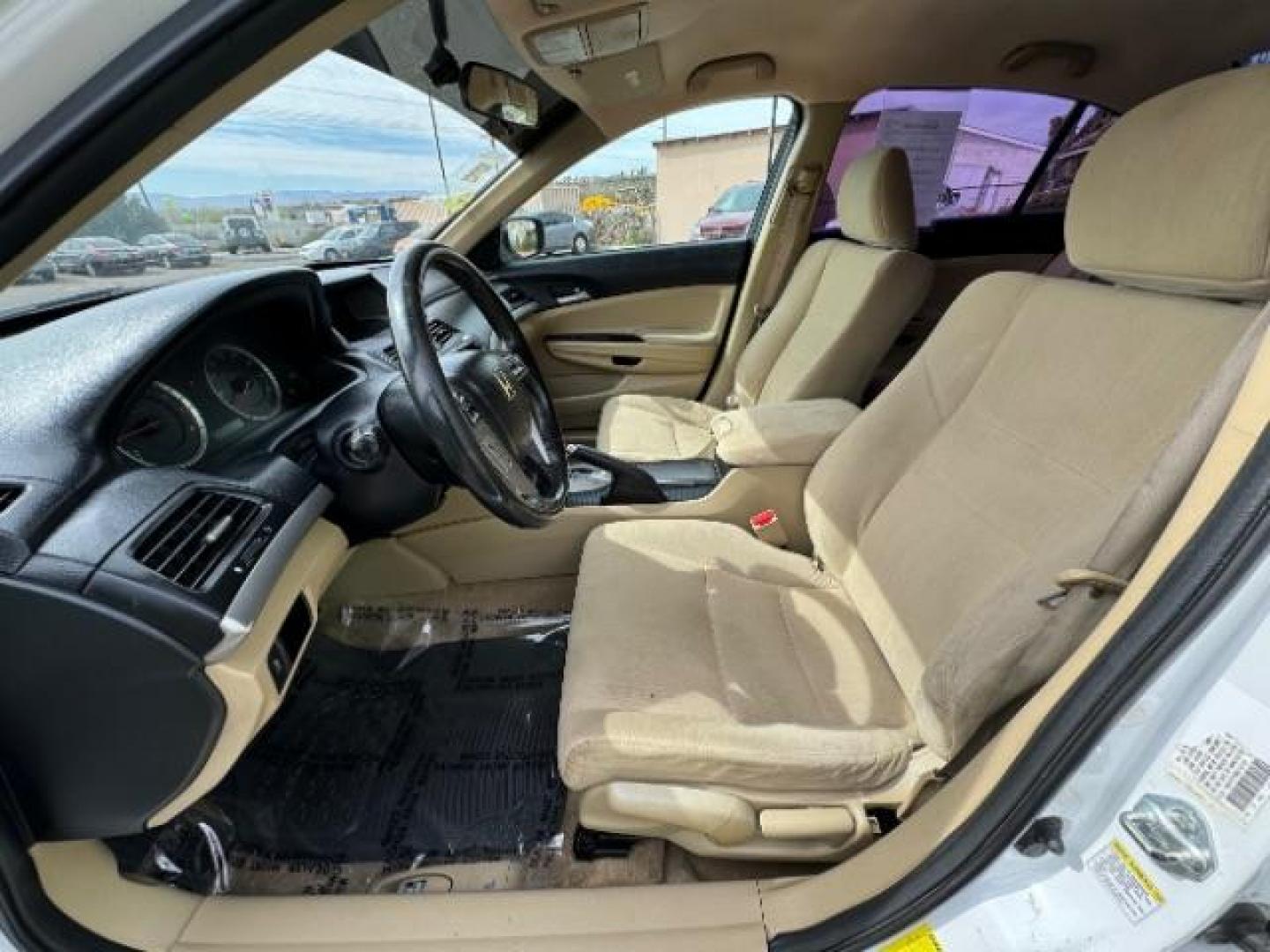 2011 Taffeta White /Ivory Cloth Interior Honda Accord LX Sedan AT (1HGCP2F30BA) with an 2.4L L4 DOHC 16V engine, 5-Speed Automatic transmission, located at 940 North Main Street, Cedar City, UT, 84720, (435) 628-0023, 37.692936, -113.061897 - Photo#19