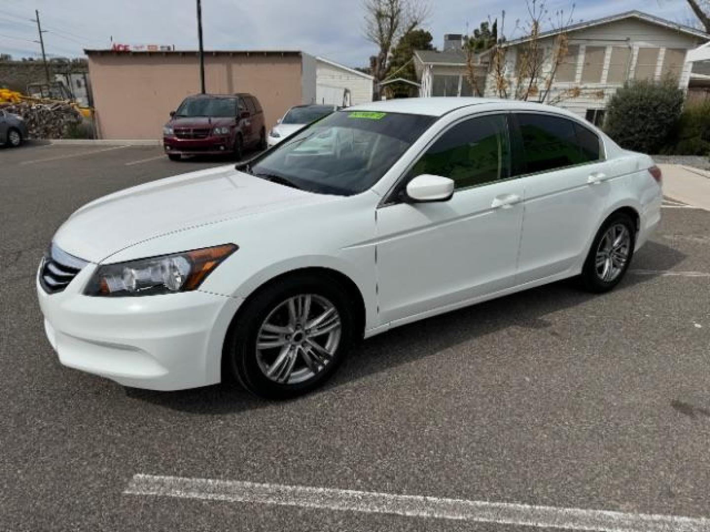 2011 Taffeta White /Ivory Cloth Interior Honda Accord LX Sedan AT (1HGCP2F30BA) with an 2.4L L4 DOHC 16V engine, 5-Speed Automatic transmission, located at 940 North Main Street, Cedar City, UT, 84720, (435) 628-0023, 37.692936, -113.061897 - Photo#4