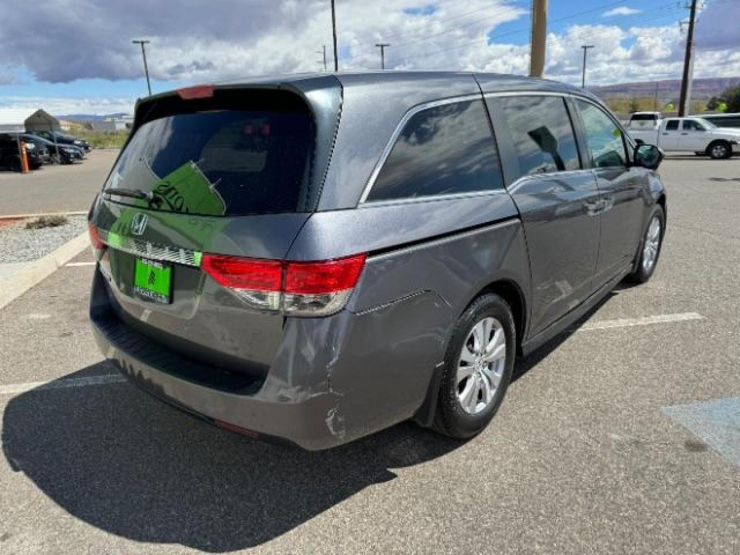 2015 Alabaster Silver Metallic Honda Odyssey EX (5FNRL5H46FB) with an 3.5L V6 SOHC 24V engine, 6-Speed Automatic transmission, located at 940 North Main Street, Cedar City, UT, 84720, (435) 628-0023, 37.692936, -113.061897 - Photo#9