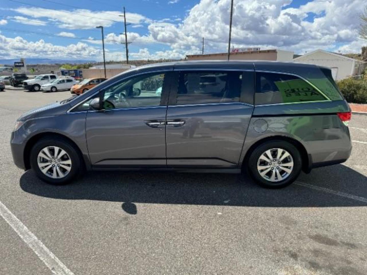 2015 Alabaster Silver Metallic Honda Odyssey EX (5FNRL5H46FB) with an 3.5L V6 SOHC 24V engine, 6-Speed Automatic transmission, located at 940 North Main Street, Cedar City, UT, 84720, (435) 628-0023, 37.692936, -113.061897 - Photo#5