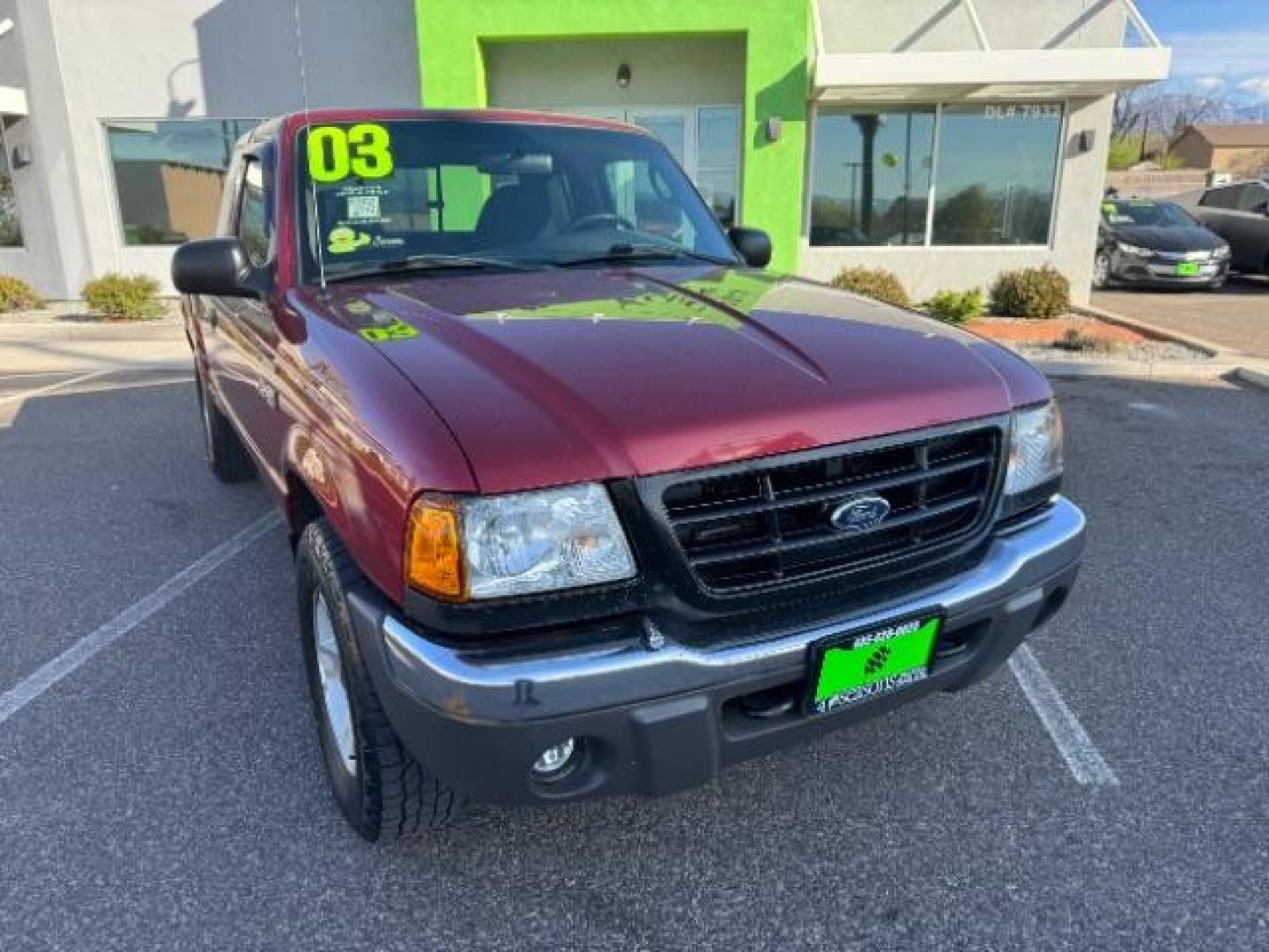 2003 MAROON /Dark Graphite Cloth Interior Ford Ranger XLT SuperCab 4WD - 389A (1FTZR45E53P) with an 4.0L V6 SOHC 12V engine, located at 940 North Main Street, Cedar City, UT, 84720, (435) 628-0023, 37.692936, -113.061897 - Photo#1