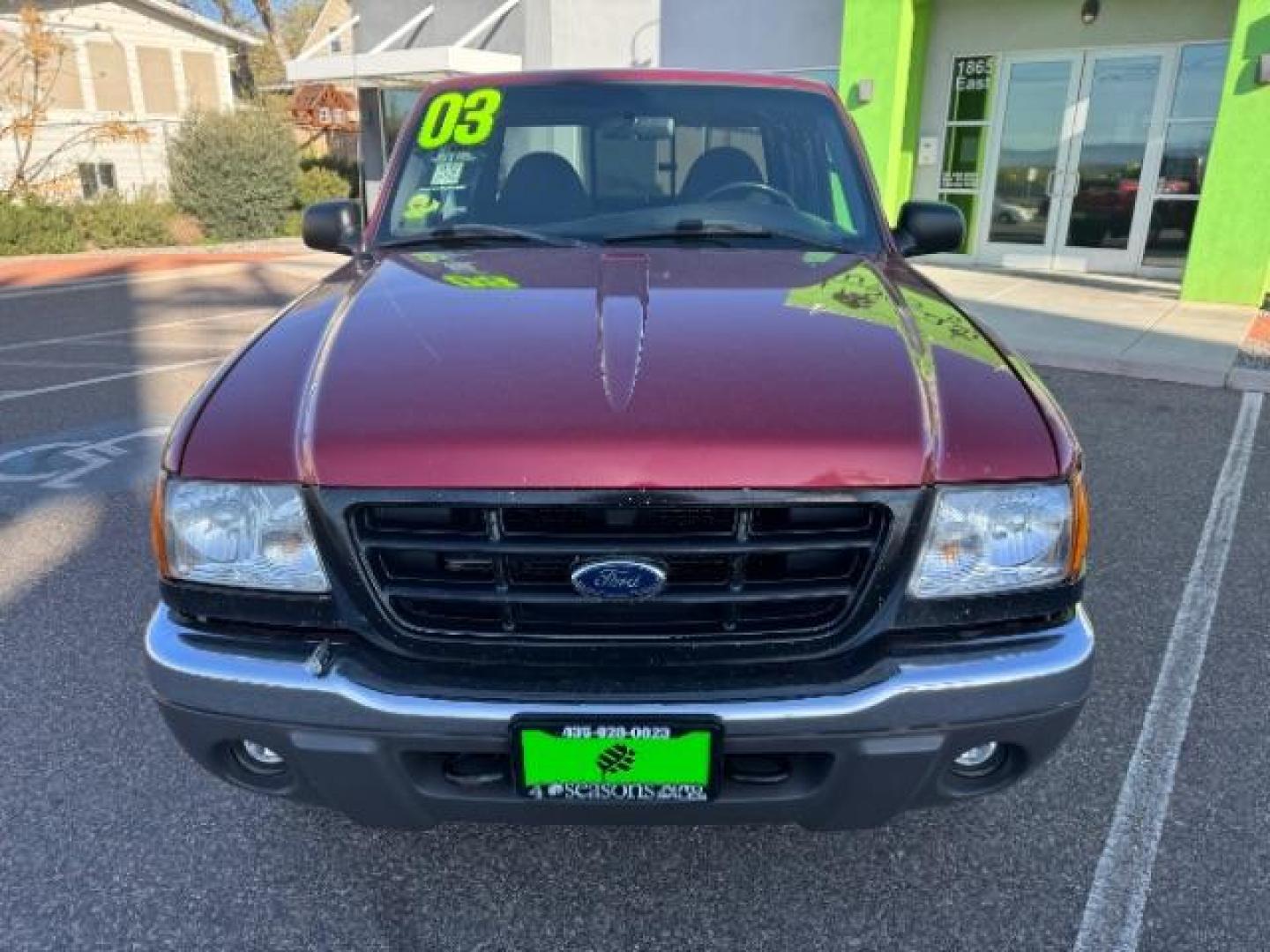 2003 MAROON /Dark Graphite Cloth Interior Ford Ranger XLT SuperCab 4WD - 389A (1FTZR45E53P) with an 4.0L V6 SOHC 12V engine, located at 940 North Main Street, Cedar City, UT, 84720, (435) 628-0023, 37.692936, -113.061897 - Photo#2