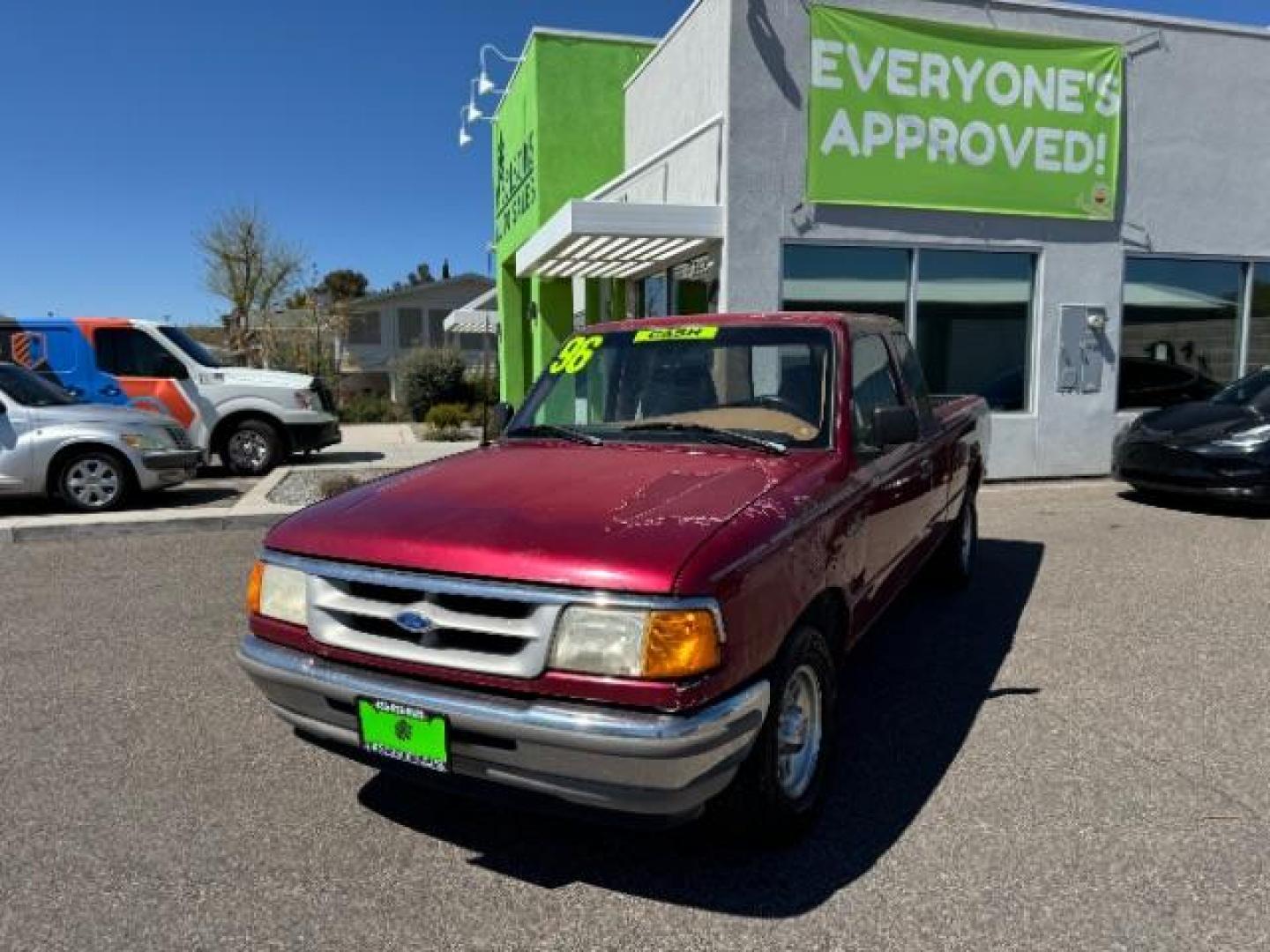 1996 MAROON /GRAY Ford Ranger XLT SuperCab 2WD (1FTCR14A3TP) with an 2.3L L4 SOHC 8V engine, 5-Speed Manual transmission, located at 1865 East Red Hills Pkwy, St. George, 84770, (435) 628-0023, 37.120850, -113.543640 - This vehicle is a Mechanic Special. This means it will need some love. Runs a drives fine but has body damage, leaks or other mechanical issues. It did NOT pass our 50 point inspection. Get a great deal on a less than perfect car. These cars do NOT qualify for our in house financing. Cash and carry, - Photo#0