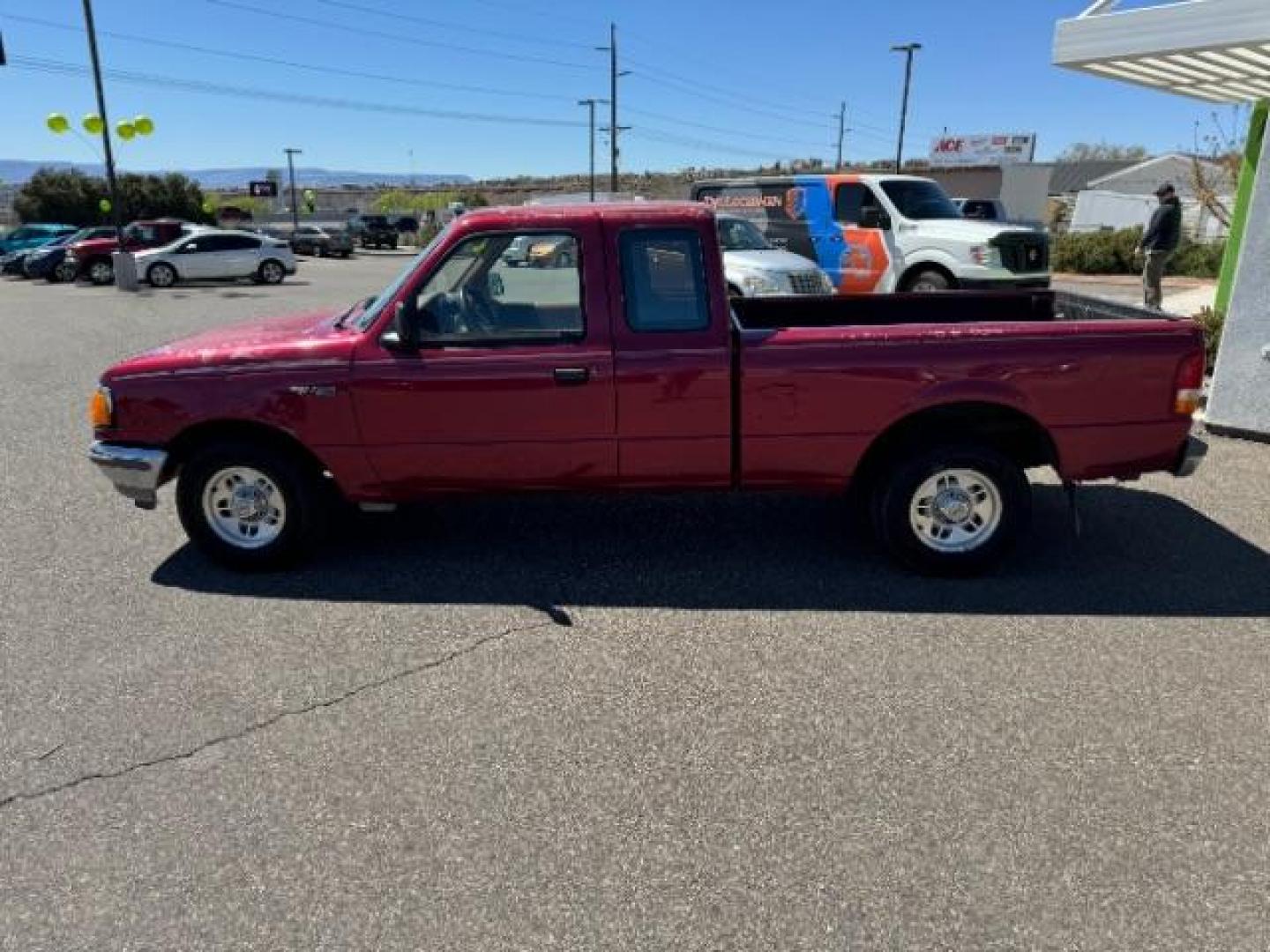 1996 MAROON /GRAY Ford Ranger XLT SuperCab 2WD (1FTCR14A3TP) with an 2.3L L4 SOHC 8V engine, 5-Speed Manual transmission, located at 1865 East Red Hills Pkwy, St. George, 84770, (435) 628-0023, 37.120850, -113.543640 - This vehicle is a Mechanic Special. This means it will need some love. Runs a drives fine but has body damage, leaks or other mechanical issues. It did NOT pass our 50 point inspection. Get a great deal on a less than perfect car. These cars do NOT qualify for our in house financing. Cash and carry, - Photo#1