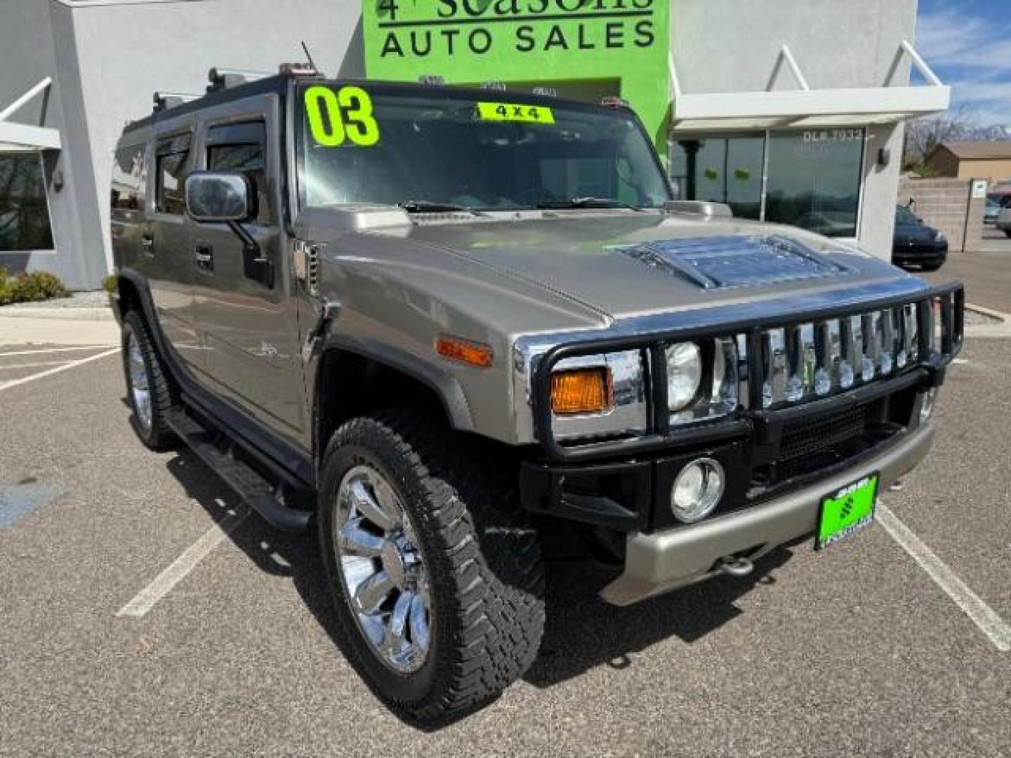 2003 Pewter Metallic /Wheat Leather Interior Hummer H2 Sport Utility (5GRGN23U73H) with an 6.0L V8 OHV 16V engine, 4-Speed Automatic transmission, located at 1865 East Red Hills Pkwy, St. George, 84770, (435) 628-0023, 37.120850, -113.543640 - We specialize in helping ALL people get the best financing available. No matter your credit score, good, bad or none we can get you an amazing rate. Had a bankruptcy, divorce, or repossessions? We give you the green light to get your credit back on the road. Low down and affordable payments that fit - Photo#1