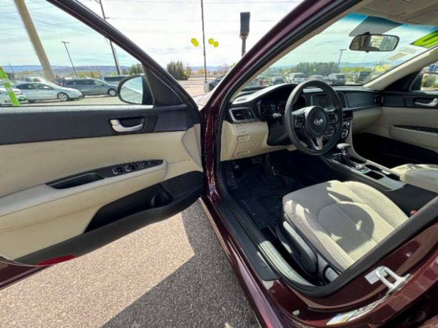 2018 Sangria /Beige Cloth, cloth Kia Optima LX (5XXGT4L33JG) with an 2.4L L4 DOHC 16V engine, 6-Speed Automatic transmission, located at 940 North Main Street, Cedar City, UT, 84720, (435) 628-0023, 37.692936, -113.061897 - Photo#15