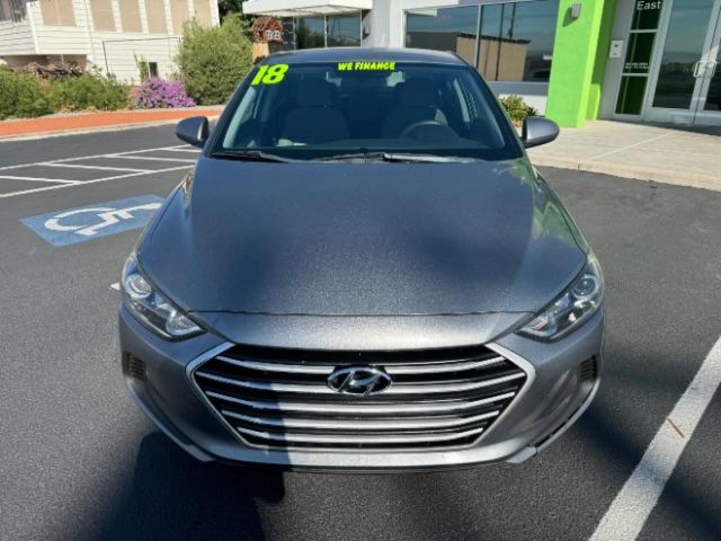 2018 Galactic Gray /Beige, cloth Hyundai Elantra SE 6AT (KMHD74LFXJU) with an 1.8L L4 DOHC 16V engine, 6-Speed Automatic transmission, located at 1865 East Red Hills Pkwy, St. George, 84770, (435) 628-0023, 37.120850, -113.543640 - Photo#1