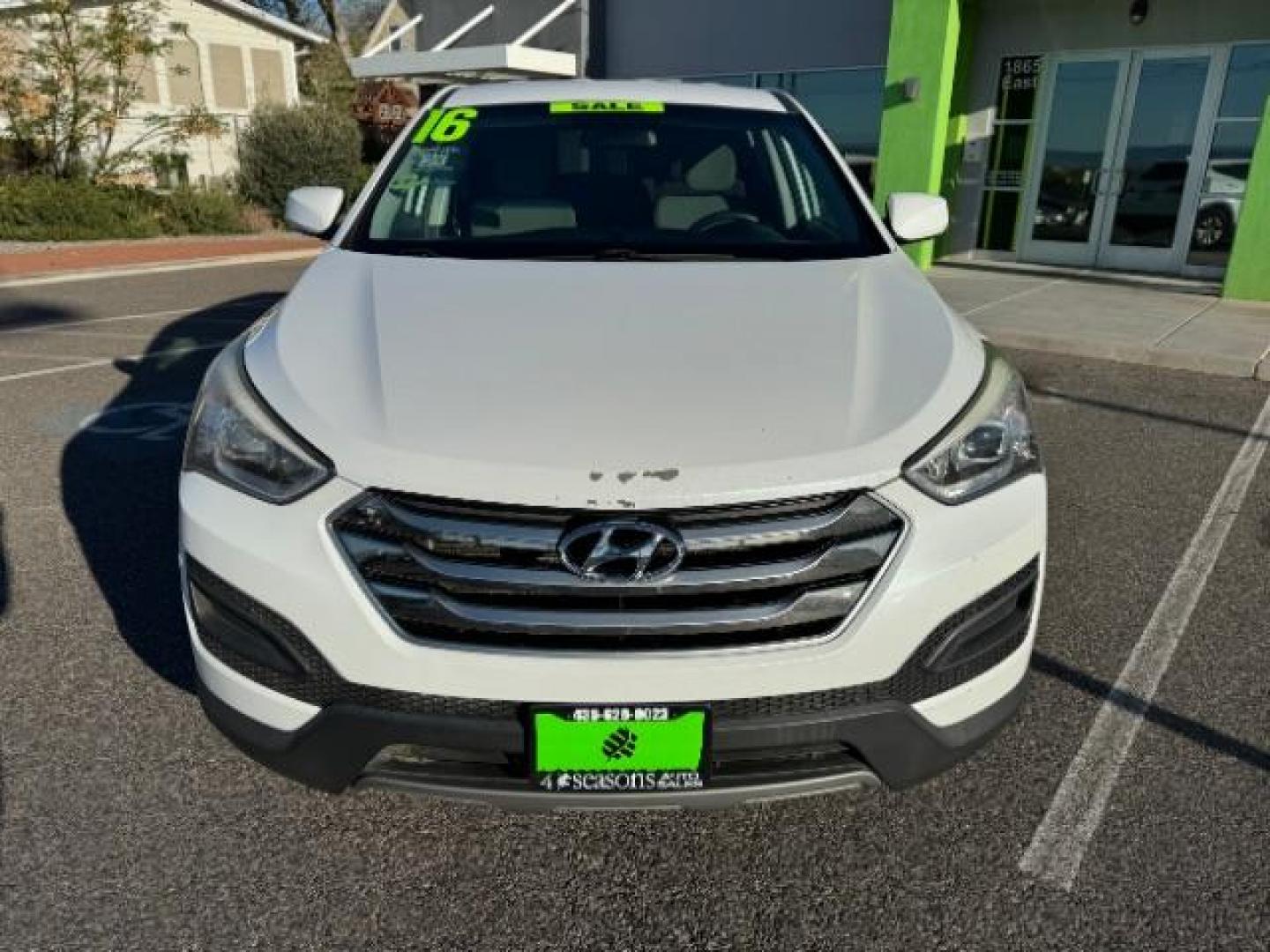 2016 Frost White Pearl /Gray, cloth Hyundai Santa Fe Sport 2.4 AWD (5XYZTDLB2GG) with an 2.4L L4 DOHC 16V engine, 6-Speed Automatic transmission, located at 940 North Main Street, Cedar City, UT, 84720, (435) 628-0023, 37.692936, -113.061897 - Photo#2