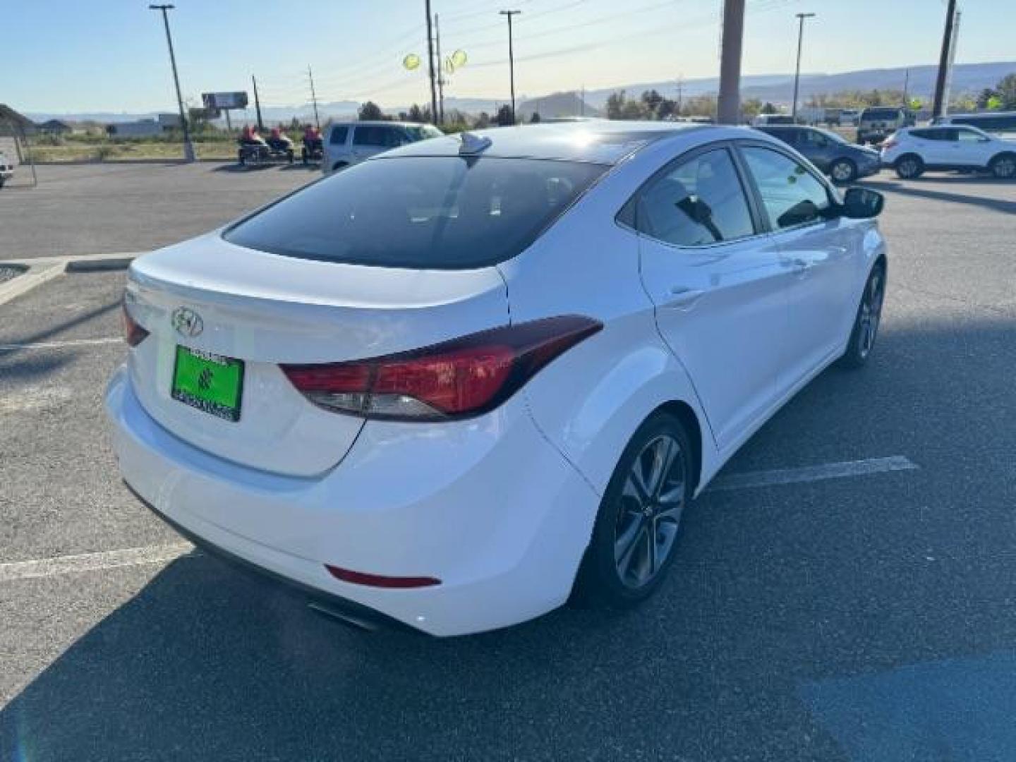 2015 Monaco White /Black Hyundai Elantra Sport 6AT (KMHDH4AHXFU) with an 2.0L L4 DOHC 16V engine, 6-Speed Automatic transmission, located at 1865 East Red Hills Pkwy, St. George, 84770, (435) 628-0023, 37.120850, -113.543640 - Photo#9