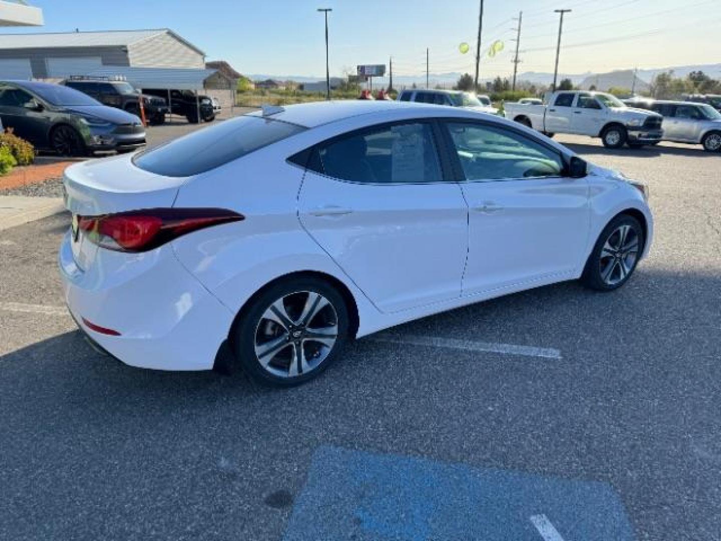 2015 Monaco White /Black Hyundai Elantra Sport 6AT (KMHDH4AHXFU) with an 2.0L L4 DOHC 16V engine, 6-Speed Automatic transmission, located at 1865 East Red Hills Pkwy, St. George, 84770, (435) 628-0023, 37.120850, -113.543640 - Photo#10