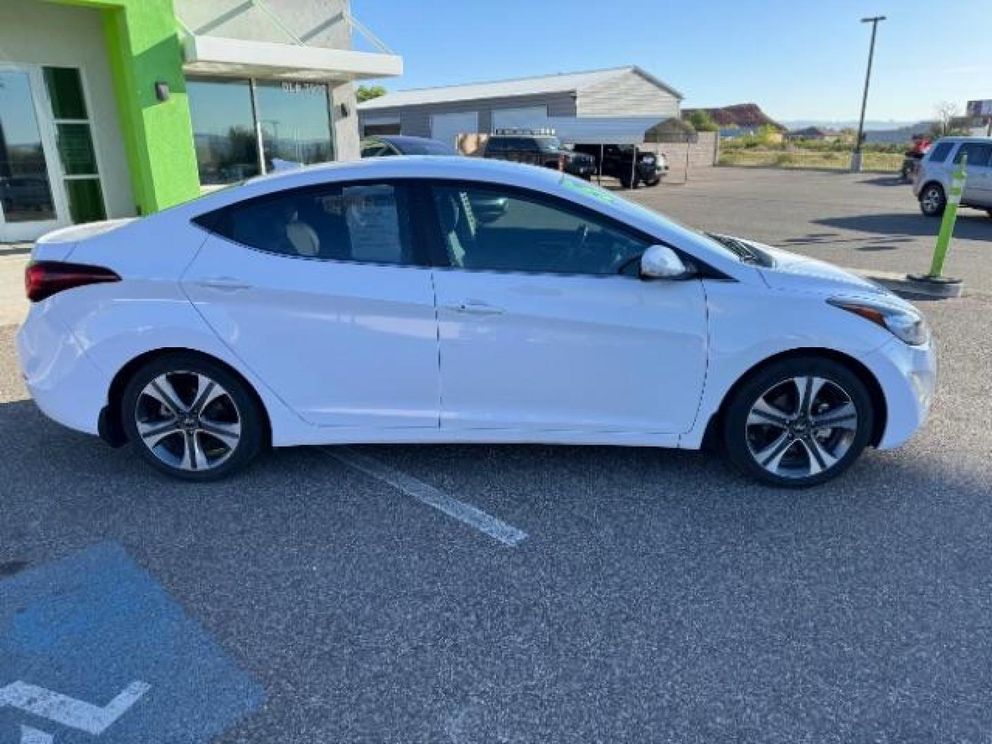 2015 Monaco White /Black Hyundai Elantra Sport 6AT (KMHDH4AHXFU) with an 2.0L L4 DOHC 16V engine, 6-Speed Automatic transmission, located at 1865 East Red Hills Pkwy, St. George, 84770, (435) 628-0023, 37.120850, -113.543640 - Photo#11