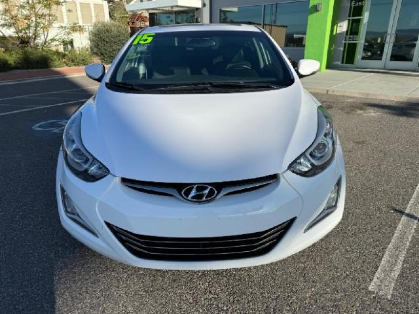 2015 Monaco White /Black Hyundai Elantra Sport 6AT (KMHDH4AHXFU) with an 2.0L L4 DOHC 16V engine, 6-Speed Automatic transmission, located at 1865 East Red Hills Pkwy, St. George, 84770, (435) 628-0023, 37.120850, -113.543640 - Photo#2