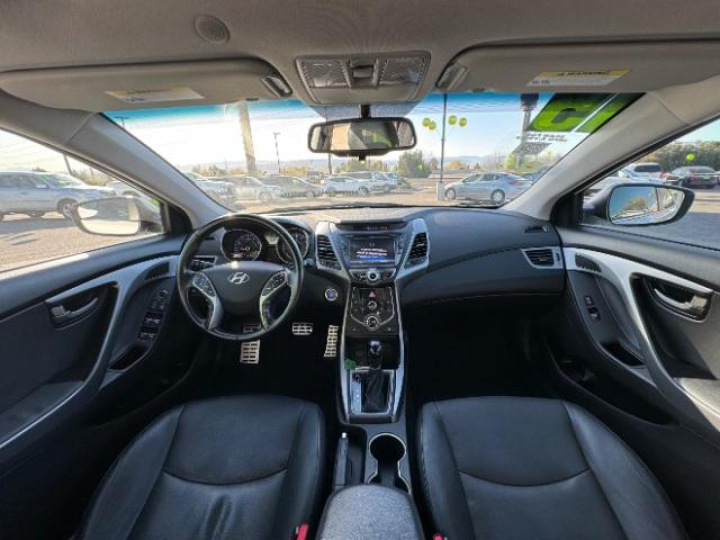 2015 Monaco White /Black Hyundai Elantra Sport 6AT (KMHDH4AHXFU) with an 2.0L L4 DOHC 16V engine, 6-Speed Automatic transmission, located at 1865 East Red Hills Pkwy, St. George, 84770, (435) 628-0023, 37.120850, -113.543640 - Photo#30