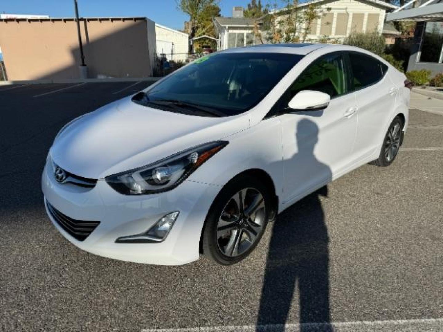 2015 Monaco White /Black Hyundai Elantra Sport 6AT (KMHDH4AHXFU) with an 2.0L L4 DOHC 16V engine, 6-Speed Automatic transmission, located at 1865 East Red Hills Pkwy, St. George, 84770, (435) 628-0023, 37.120850, -113.543640 - Photo#3