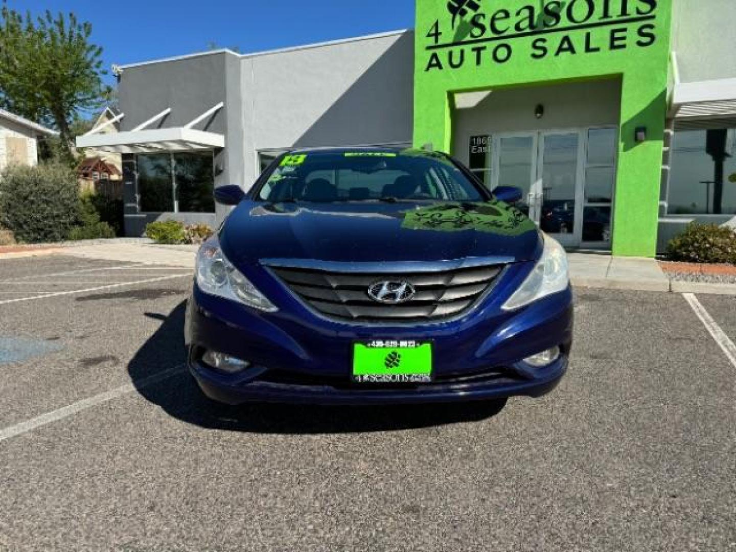 2013 indigo /Black Cloth Interior Hyundai Sonata GLS (5NPEB4AC7DH) with an 2.4L L4 DOHC 16V engine, 6-Speed Automatic transmission, located at 1865 East Red Hills Pkwy, St. George, 84770, (435) 628-0023, 37.120850, -113.543640 - Photo#1