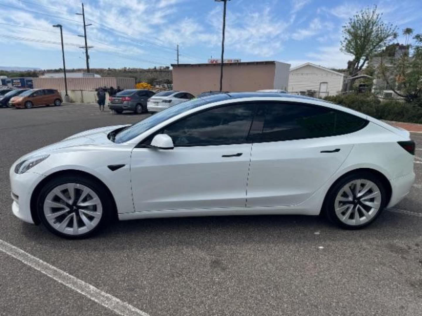 2022 Pearl White Multi-Coat /All Black Tesla Model 3 Standard Range Plus (5YJ3E1EA5NF) with an ELECTRIC engine, 1-Speed Automatic transmission, located at 1865 East Red Hills Pkwy, St. George, 84770, (435) 628-0023, 37.120850, -113.543640 - Sold - But we can special order you any Tesla from our large network of preowned electric vehicles. Call us to discuss current pricing and inventory. - Photo#6