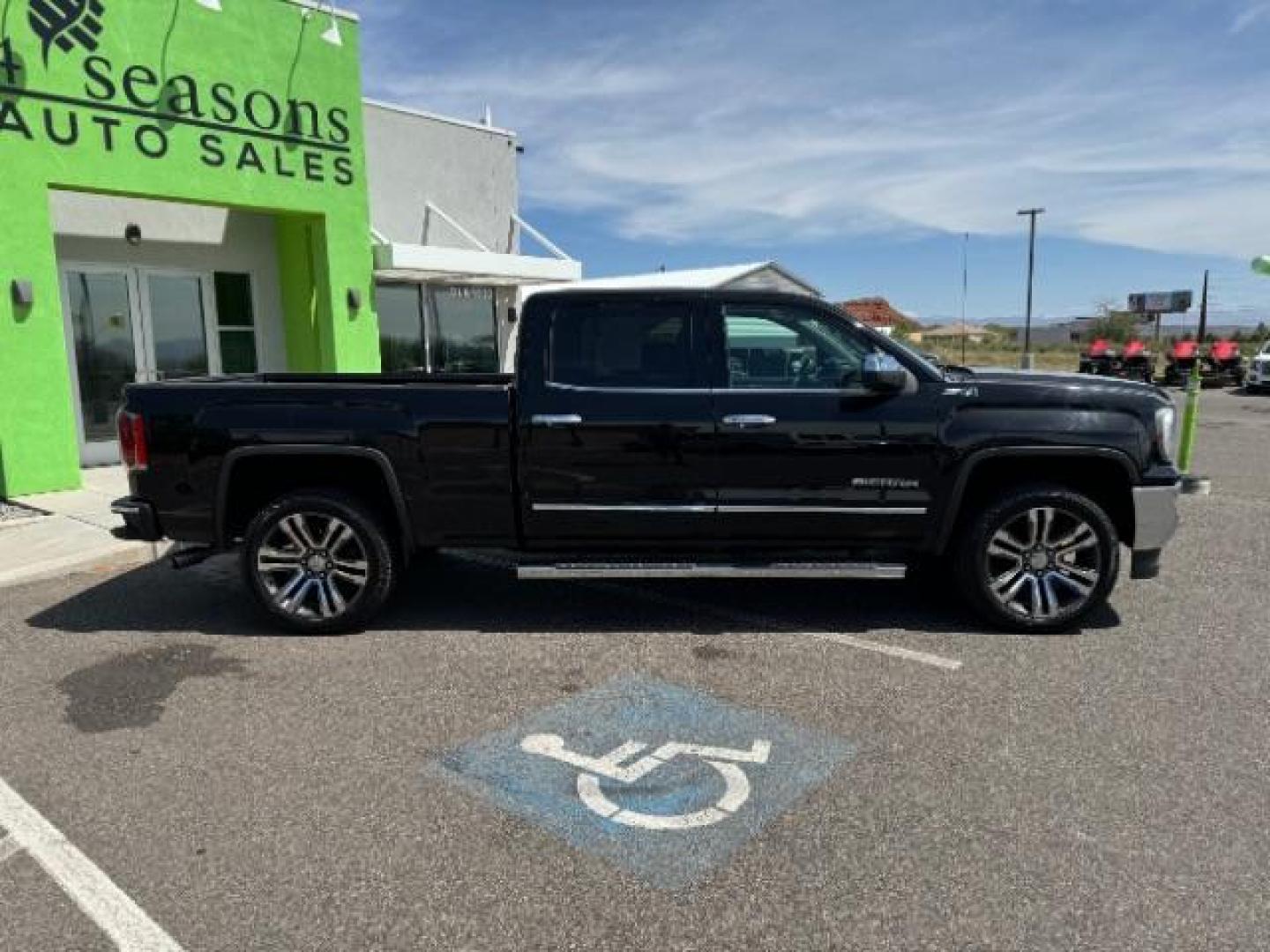 2016 Onyx Black /Jet Black, leather GMC Sierra 1500 SLT Crew Cab Long Box 4WD (3GTU2NEC5GG) with an 5.3L V8 OHV 16V engine, 6-Speed Automatic transmission, located at 1865 East Red Hills Pkwy, St. George, 84770, (435) 628-0023, 37.120850, -113.543640 - Photo#11