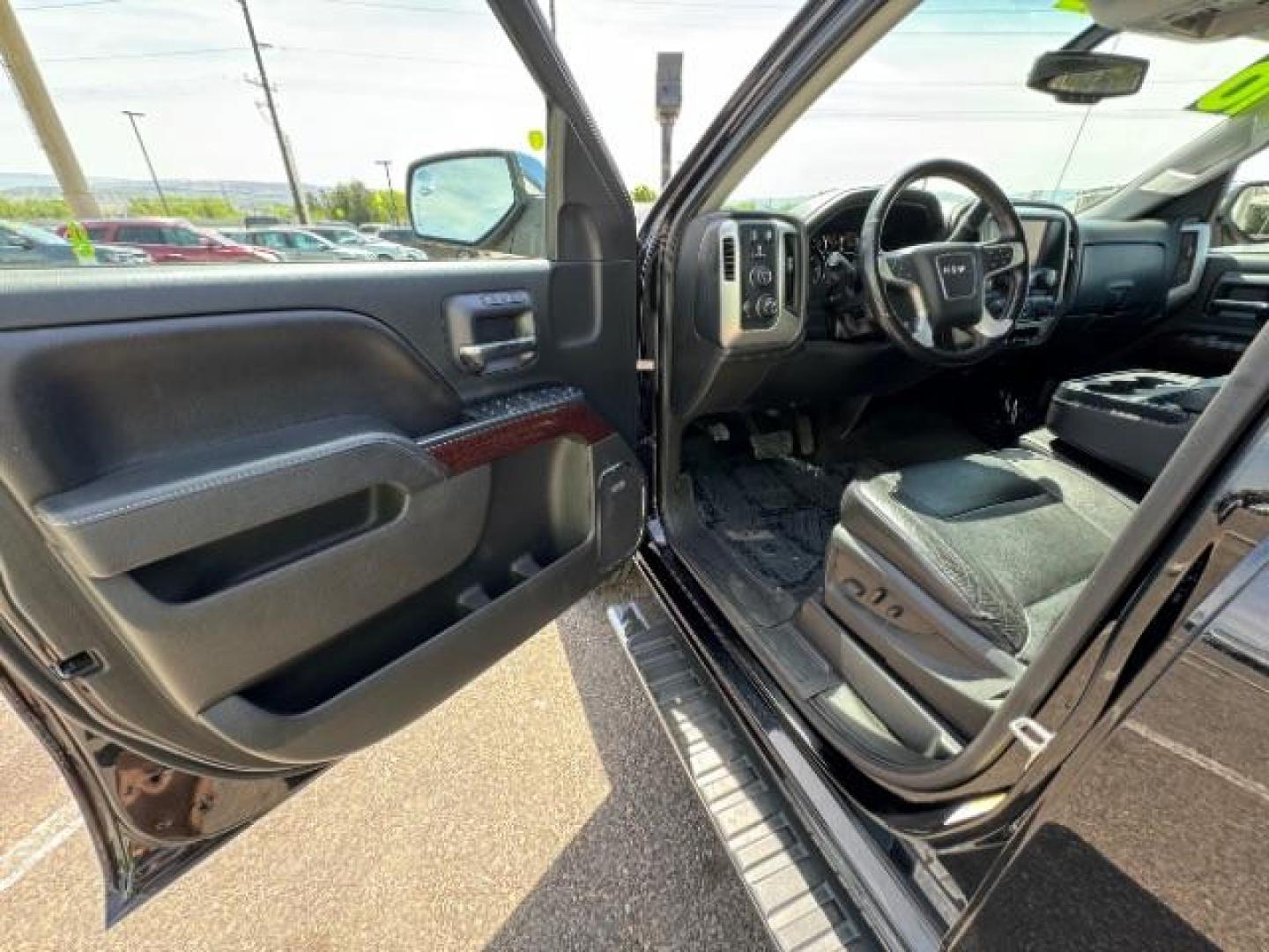 2016 Onyx Black /Jet Black, leather GMC Sierra 1500 SLT Crew Cab Long Box 4WD (3GTU2NEC5GG) with an 5.3L V8 OHV 16V engine, 6-Speed Automatic transmission, located at 1865 East Red Hills Pkwy, St. George, 84770, (435) 628-0023, 37.120850, -113.543640 - Photo#18