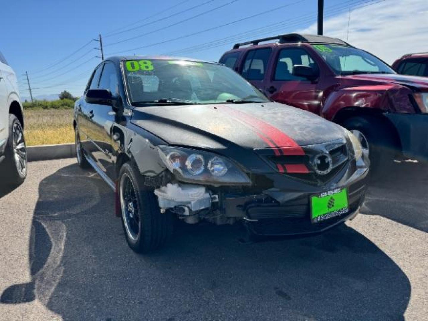 2008 Black Mica /Gray Cloth Interior Mazda MAZDA3 s Sport 5-Door (JM1BK343X81) with an 2.3L L4 DOHC 16V engine, located at 1865 East Red Hills Pkwy, St. George, 84770, (435) 628-0023, 37.120850, -113.543640 - Photo#0