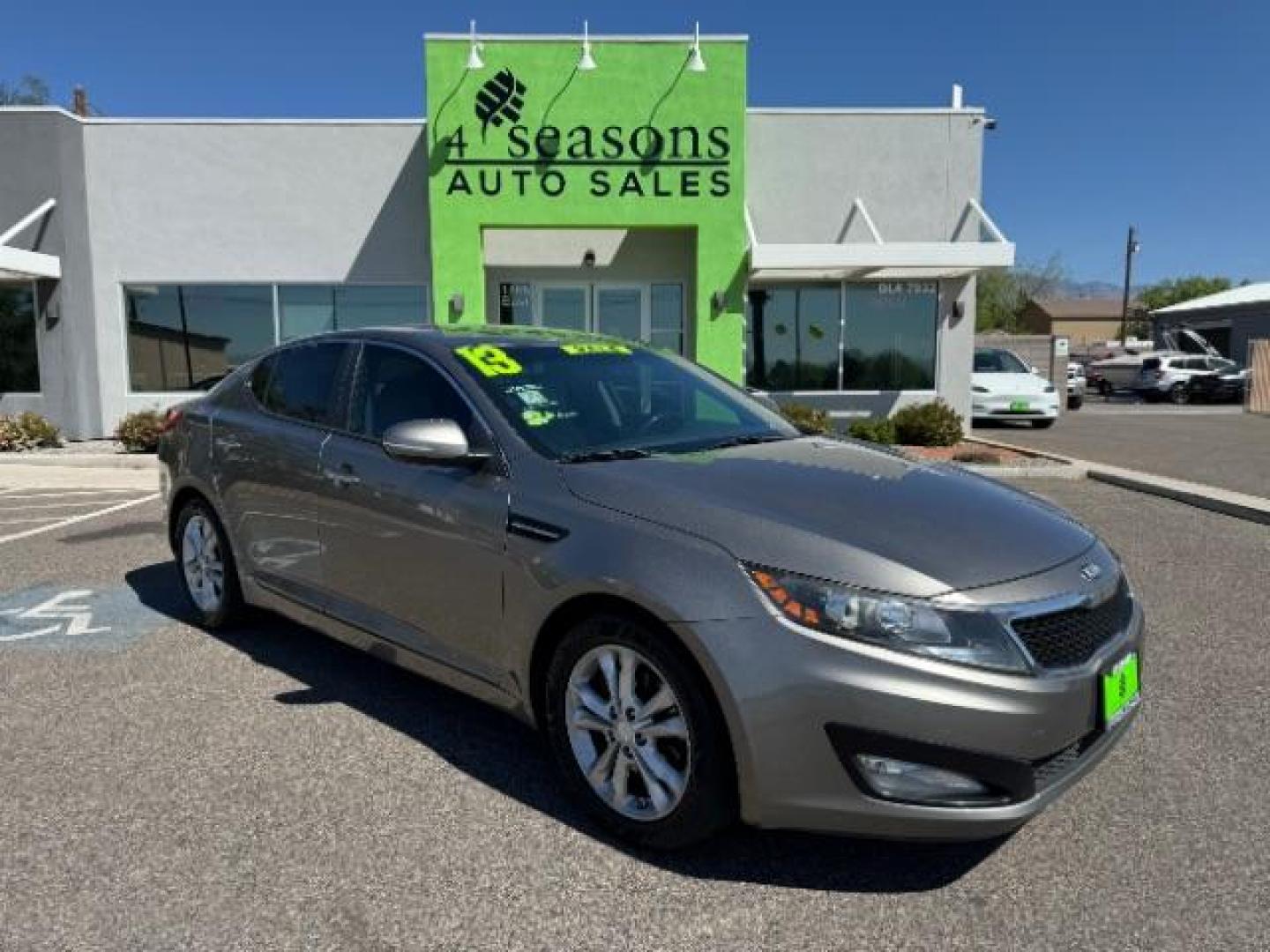 2013 Satin Metal Metallic /Gray Leather Interior Kia Optima EX (5XXGN4A72DG) with an 2.4L L4 DOHC 16V engine, 6-Speed Automatic transmission, located at 1865 East Red Hills Pkwy, St. George, 84770, (435) 628-0023, 37.120850, -113.543640 - Photo#0