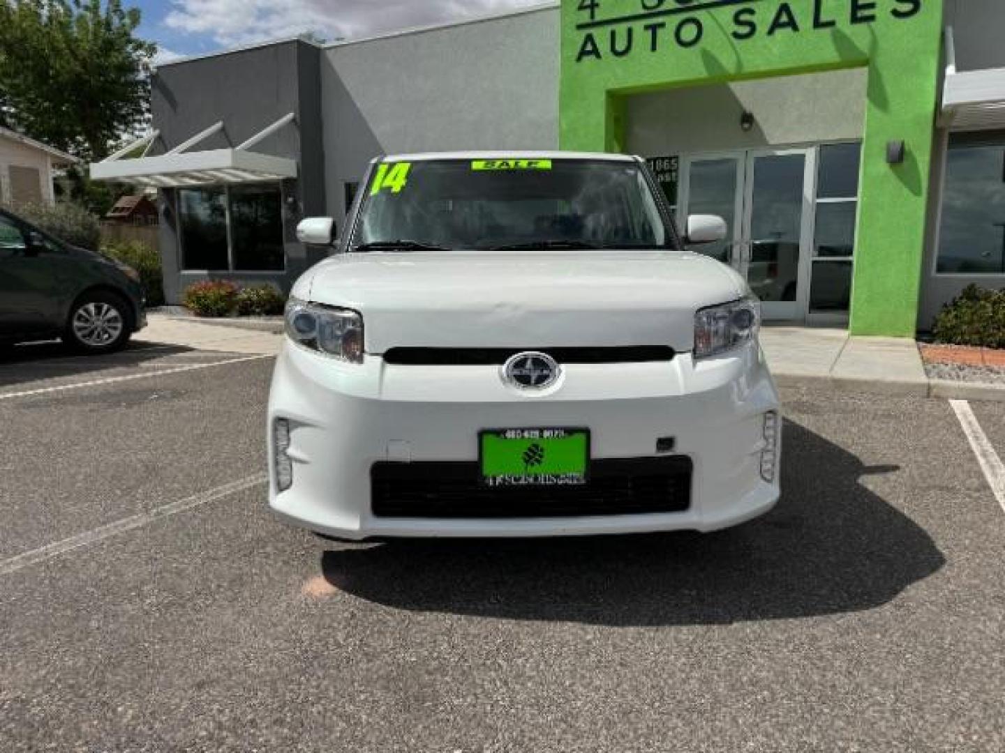 2014 Super White /Dark Charcoal Scion xB 5-Door Wagon 4-Spd AT (JTLZE4FE4EJ) with an 2.4L L4 DOHC 16V engine, 4-Speed Automatic transmission, located at 940 North Main Street, Cedar City, UT, 84720, (435) 628-0023, 37.692936, -113.061897 - We specialize in helping ALL people get the best financing available. No matter your credit score, good, bad or none we can get you an amazing rate. Had a bankruptcy, divorce, or repossessions? We give you the green light to get your credit back on the road. Low down and affordable payments that fit - Photo#1