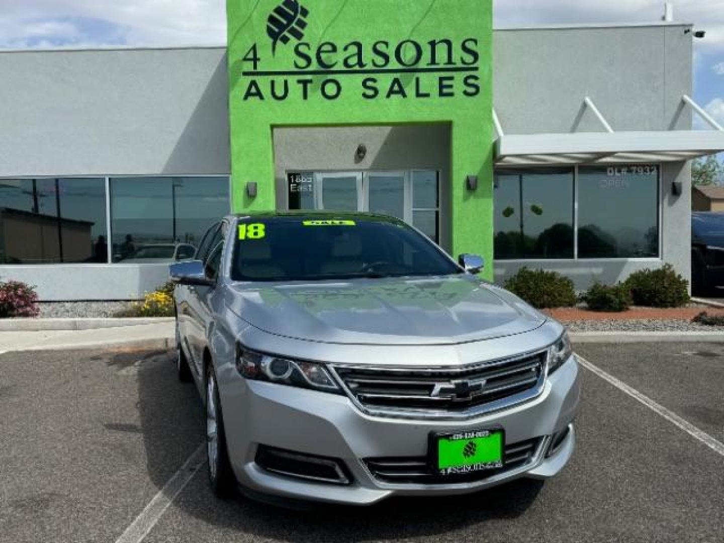 2018 Silver Ice Metallic /Jet Black, premium cloth Chevrolet Impala Premier (1G1125S3XJU) with an 3.6L V6 DOHC 24V engine, 6-Speed Automatic transmission, located at 1865 East Red Hills Pkwy, St. George, 84770, (435) 628-0023, 37.120850, -113.543640 - Photo#0