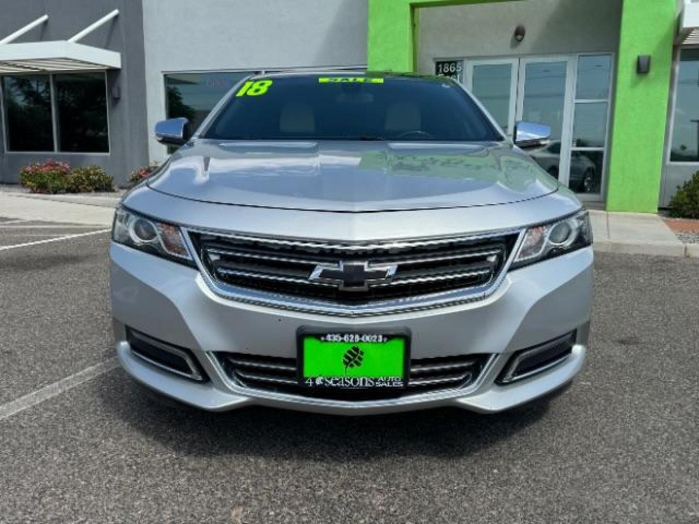 2018 Silver Ice Metallic /Jet Black, premium cloth Chevrolet Impala Premier (1G1125S3XJU) with an 3.6L V6 DOHC 24V engine, 6-Speed Automatic transmission, located at 1865 East Red Hills Pkwy, St. George, 84770, (435) 628-0023, 37.120850, -113.543640 - Photo#1