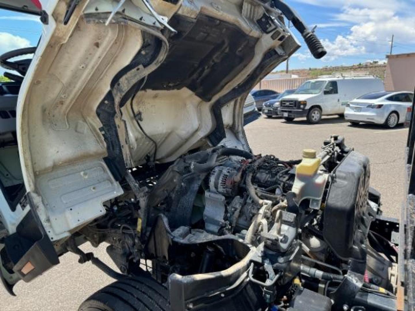 2020 White /Black Mitsubishi Fuso FE180 (4UZCXE119LG) with an 6L engine, Automatic transmission, located at 1865 East Red Hills Pkwy, St. George, 84770, (435) 628-0023, 37.120850, -113.543640 - Fuso FE180 dump truck. 26k miles. Runs a drives great! FE180 Dump Truck is a powerful and versatile commercial vehicle with a GVWR of 17,995 pounds. It is powered by the GMC 6.0L turbocharged V8 gas engine paired with an Allison 6-speed automatic transmission. Standard features include air conditi - Photo#31