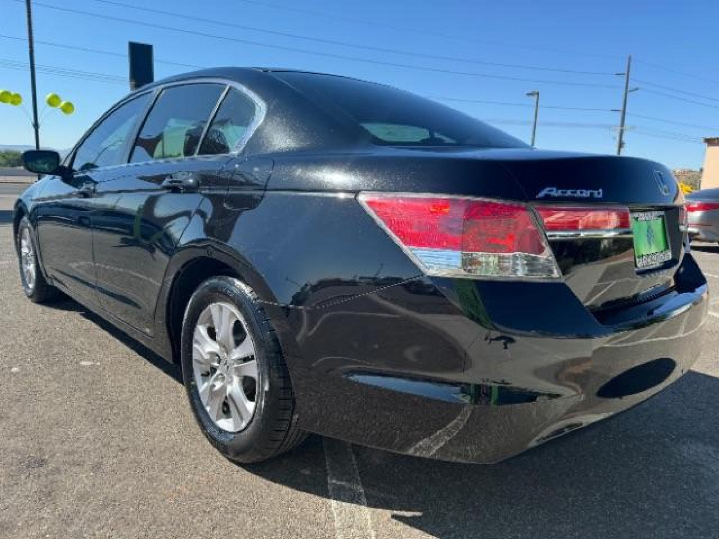 2012 Crystal Black Pearl /Black Leather Interior Honda Accord SE Sedan AT (1HGCP2F66CA) with an 2.4L L4 DOHC 16V engine, 5-Speed Automatic transmission, located at 1865 East Red Hills Pkwy, St. George, 84770, (435) 628-0023, 37.120850, -113.543640 - Photo#4