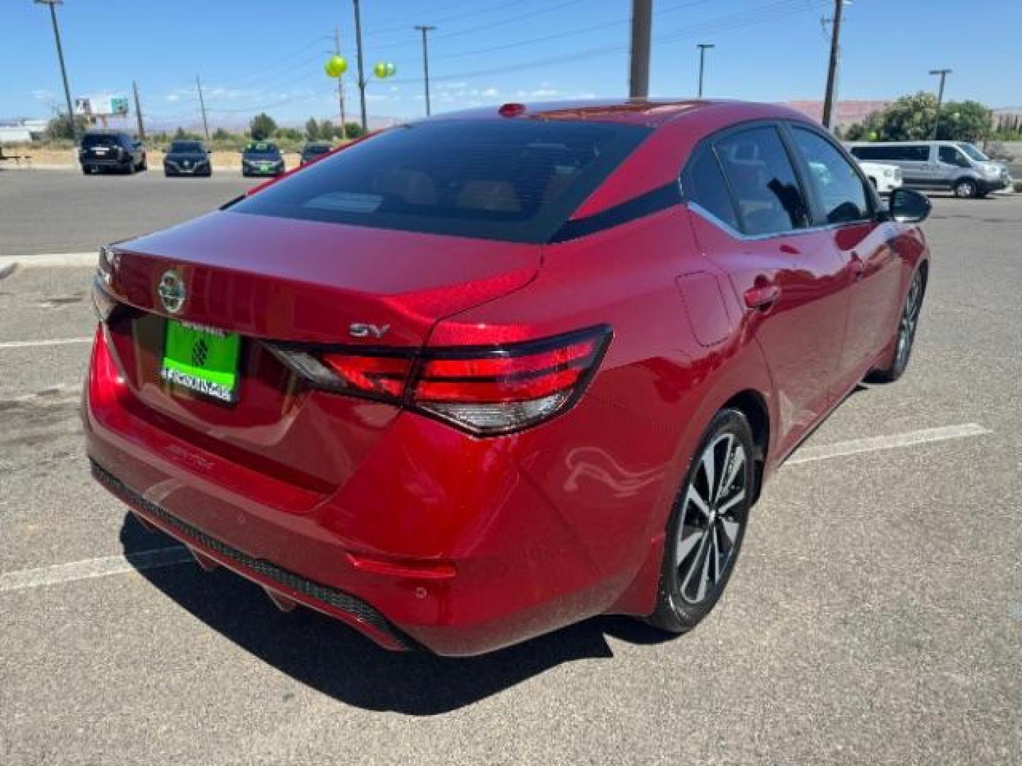 2023 Red Nissan Sentra SV (3N1AB8CVXPY) with an 1.8L L4 SFI DOHC 16V engine, Continuously Variable Transmission transmission, located at 940 North Main Street, Cedar City, UT, 84720, (435) 628-0023, 37.692936, -113.061897 - Photo#9