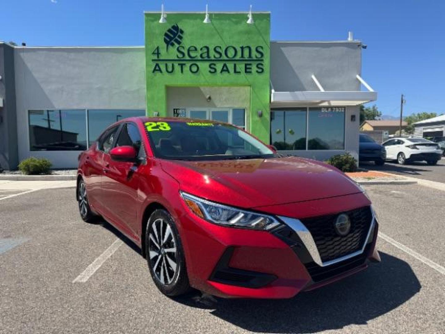 2023 Red Nissan Sentra SV (3N1AB8CVXPY) with an 1.8L L4 SFI DOHC 16V engine, Continuously Variable Transmission transmission, located at 940 North Main Street, Cedar City, UT, 84720, (435) 628-0023, 37.692936, -113.061897 - Photo#0