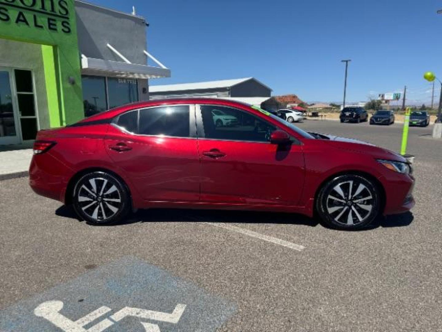 2023 Red Nissan Sentra SV (3N1AB8CVXPY) with an 1.8L L4 SFI DOHC 16V engine, Continuously Variable Transmission transmission, located at 940 North Main Street, Cedar City, UT, 84720, (435) 628-0023, 37.692936, -113.061897 - Photo#12