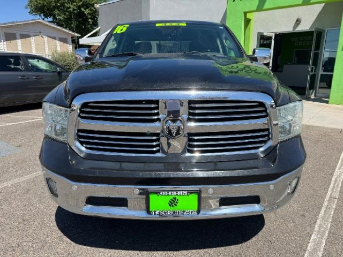 2016 Black Clear Coat RAM 1500 SLT Quad Cab 4WD (1C6RR7GT9GS) with an 5.7L V8 OHV 16V engine, 8-Speed Automatic transmission, located at 1865 East Red Hills Pkwy, St. George, 84770, (435) 628-0023, 37.120850, -113.543640 - Photo#1