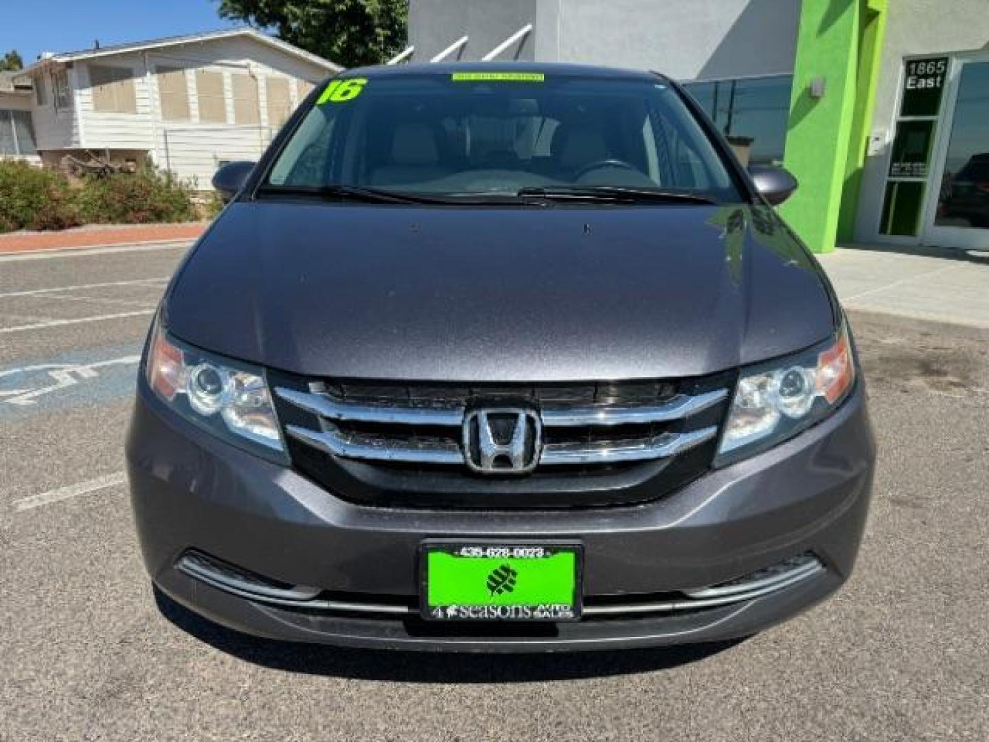 2016 Modern Steel Metallic /Gray, leather Honda Odyssey EX-L (5FNRL5H6XGB) with an 3.5L V6 SOHC 24V engine, 6-Speed Automatic transmission, located at 1865 East Red Hills Pkwy, St. George, 84770, (435) 628-0023, 37.120850, -113.543640 - Photo#1