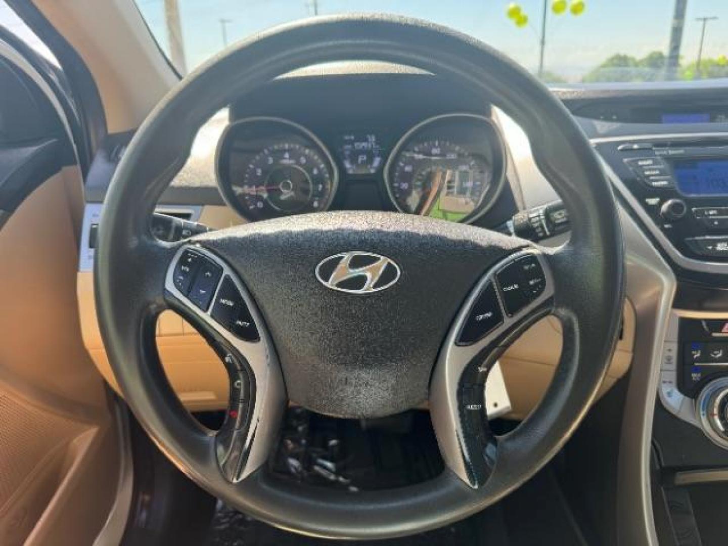 2013 White /Beige Leather Interior Hyundai Elantra Limited (5NPDH4AE3DH) with an 1.8L L4 DOHC 16V engine, 6-Speed Automatic transmission, located at 940 North Main Street, Cedar City, UT, 84720, (435) 628-0023, 37.692936, -113.061897 - Photo#13