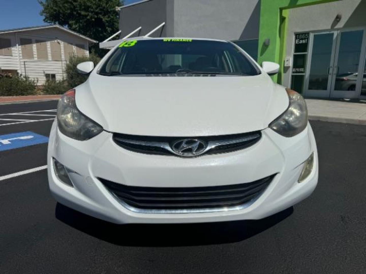 2013 White /Beige Leather Interior Hyundai Elantra Limited (5NPDH4AE3DH) with an 1.8L L4 DOHC 16V engine, 6-Speed Automatic transmission, located at 940 North Main Street, Cedar City, UT, 84720, (435) 628-0023, 37.692936, -113.061897 - Photo#1