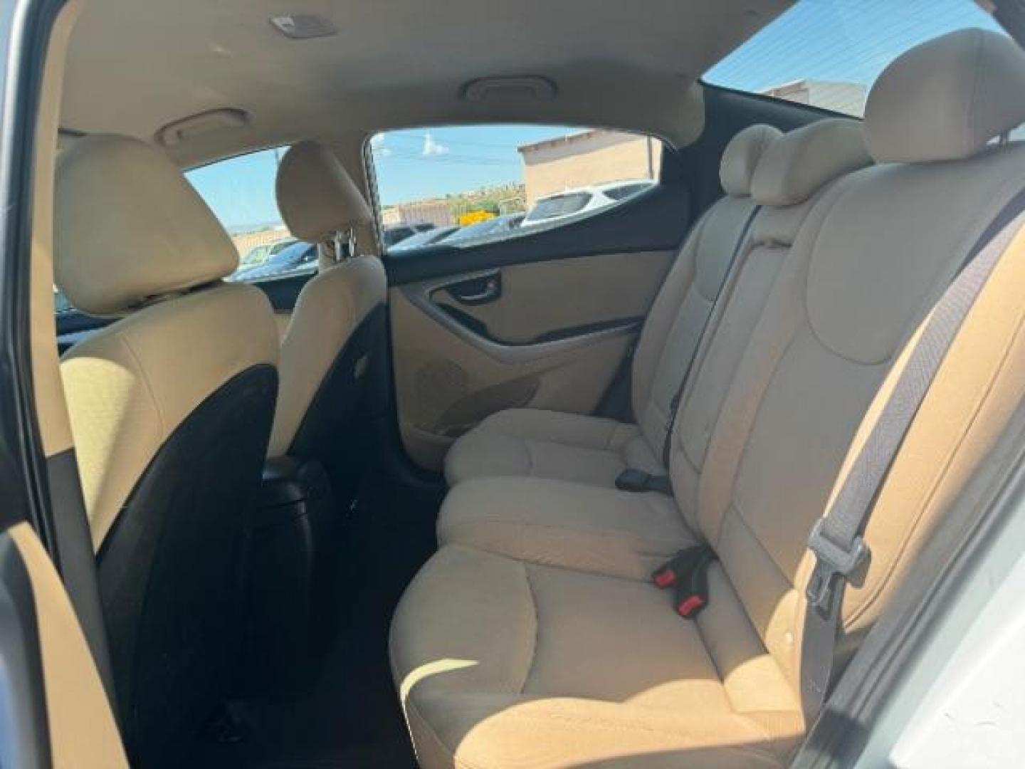 2013 White /Beige Leather Interior Hyundai Elantra Limited (5NPDH4AE3DH) with an 1.8L L4 DOHC 16V engine, 6-Speed Automatic transmission, located at 940 North Main Street, Cedar City, UT, 84720, (435) 628-0023, 37.692936, -113.061897 - Photo#19