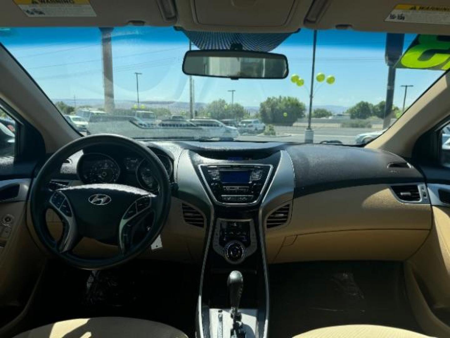 2013 White /Beige Leather Interior Hyundai Elantra Limited (5NPDH4AE3DH) with an 1.8L L4 DOHC 16V engine, 6-Speed Automatic transmission, located at 940 North Main Street, Cedar City, UT, 84720, (435) 628-0023, 37.692936, -113.061897 - Photo#21