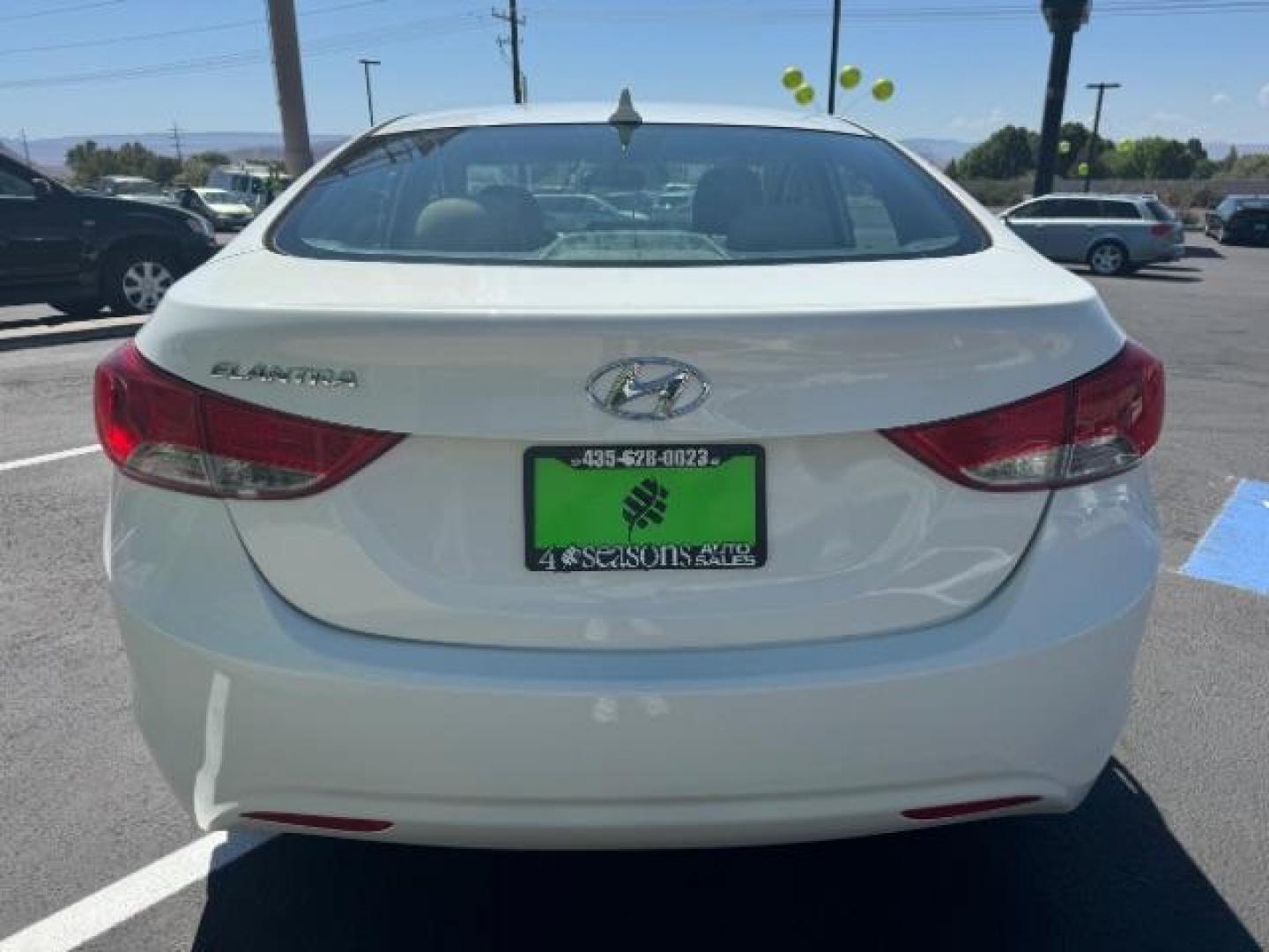 2013 White /Beige Leather Interior Hyundai Elantra Limited (5NPDH4AE3DH) with an 1.8L L4 DOHC 16V engine, 6-Speed Automatic transmission, located at 940 North Main Street, Cedar City, UT, 84720, (435) 628-0023, 37.692936, -113.061897 - Photo#5