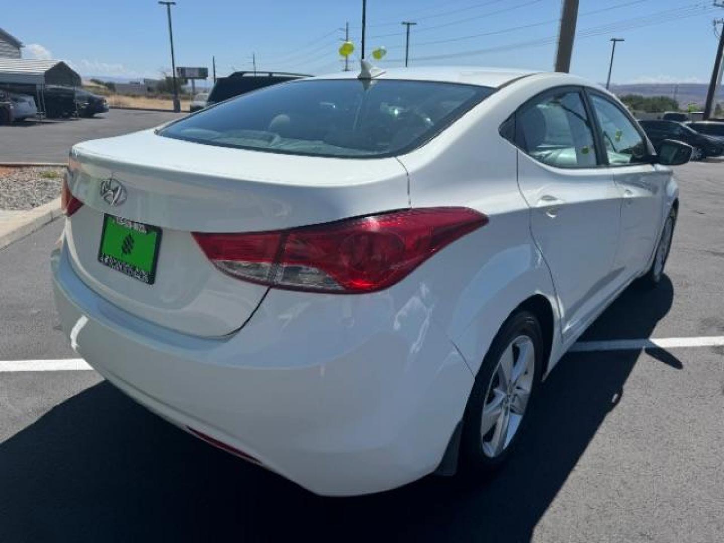 2013 White /Beige Leather Interior Hyundai Elantra Limited (5NPDH4AE3DH) with an 1.8L L4 DOHC 16V engine, 6-Speed Automatic transmission, located at 940 North Main Street, Cedar City, UT, 84720, (435) 628-0023, 37.692936, -113.061897 - Photo#6