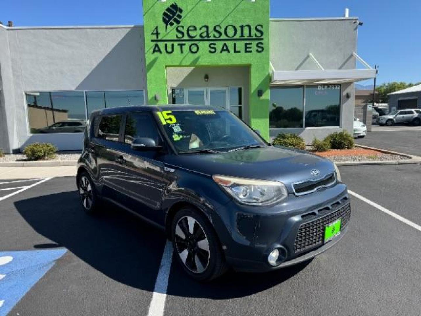 2015 Fathom Blue /Brown Leather Kia Soul ! (KNDJX3A54F7) with an 2.0L L4 DOHC 16V engine, 6-Speed Automatic transmission, located at 1865 East Red Hills Pkwy, St. George, 84770, (435) 628-0023, 37.120850, -113.543640 - We specialize in helping ALL people get the best financing available. No matter your credit score, good, bad or none we can get you an amazing rate. Had a bankruptcy, divorce, or repossessions? We give you the green light to get your credit back on the road. Low down and affordable payments that fit - Photo#0