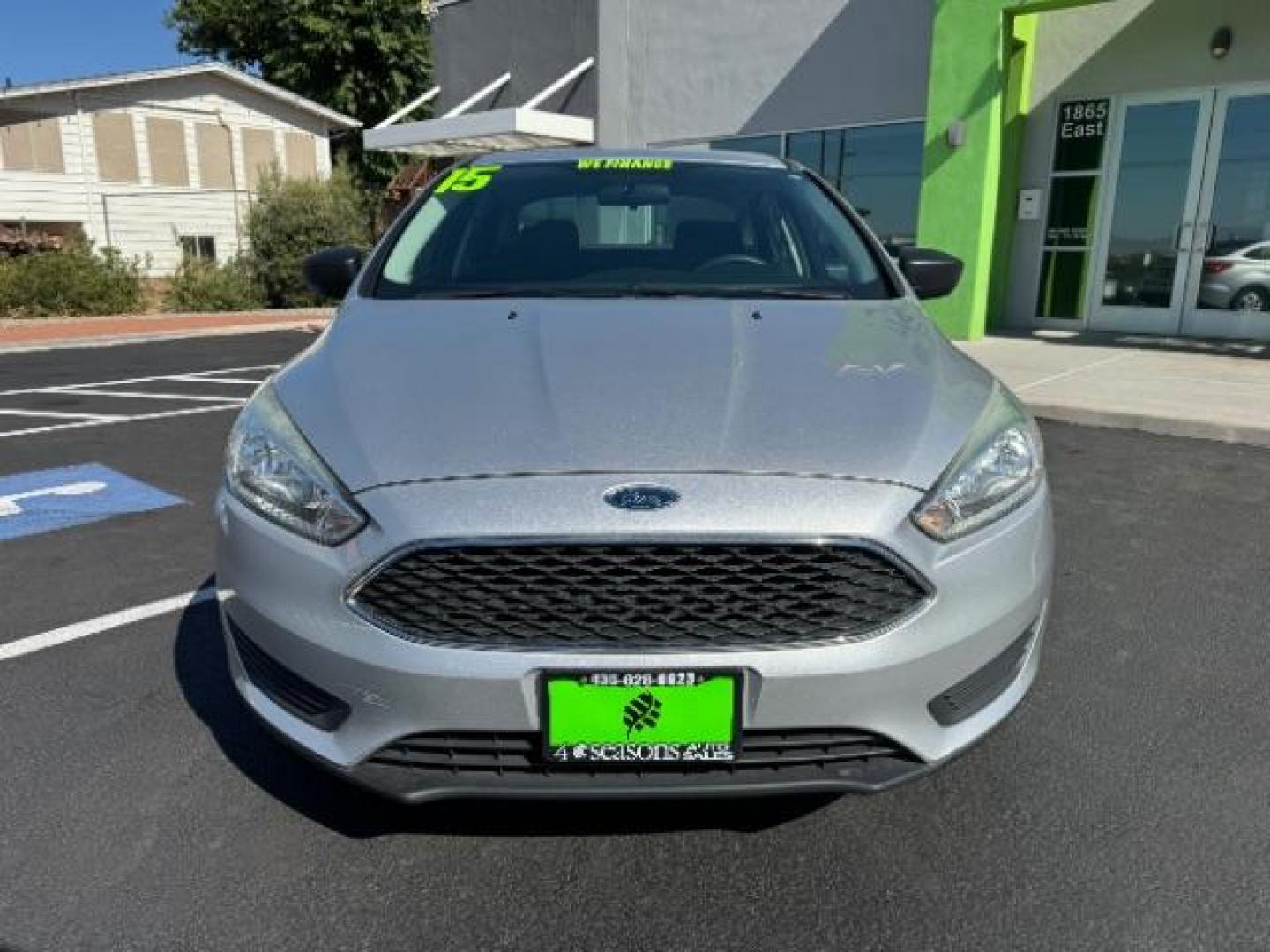 2015 Ingot Silver Metallic /Charcoal Black Insert w/Warm Steel Surround, cloth Ford Focus S Sedan (1FADP3E23FL) with an 2.0L L4 DOHC 16V engine, 5-Speed Manual transmission, located at 1865 East Red Hills Pkwy, St. George, 84770, (435) 628-0023, 37.120850, -113.543640 - Photo#1