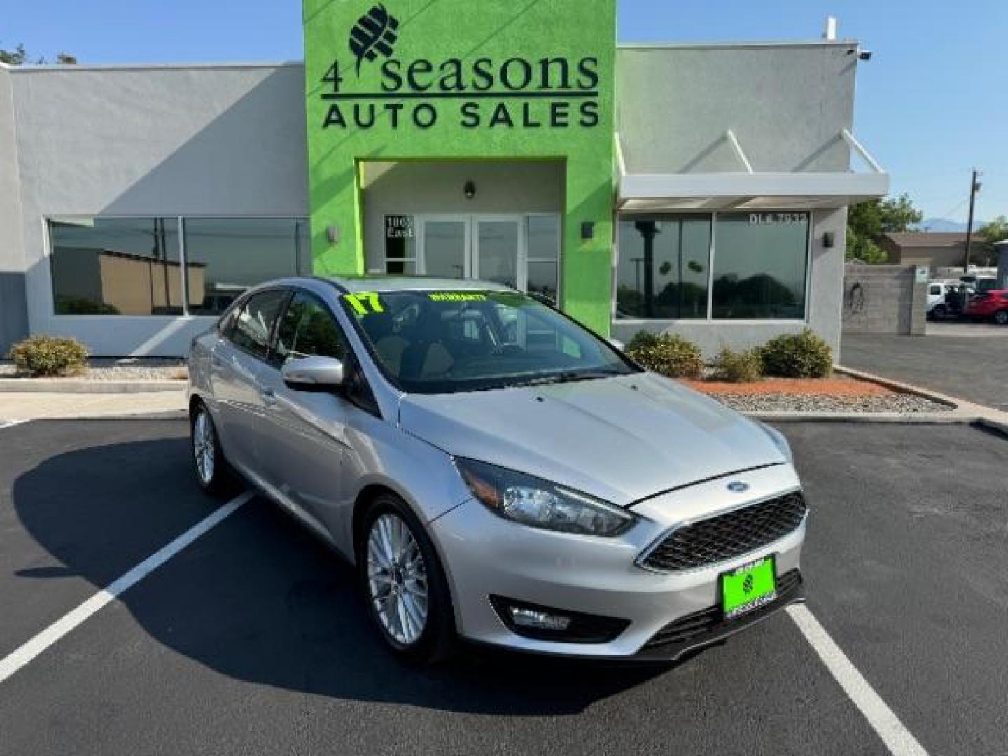 2017 Ingot Silver Metallic /Charcoal Black Insert w/Warm Steel Surround, cloth Ford Focus SEL Sedan (1FADP3H27HL) with an 2.0L L4 DOHC 16V engine, located at 940 North Main Street, Cedar City, UT, 84720, (435) 628-0023, 37.692936, -113.061897 - We specialize in helping ALL people get the best financing available. No matter your credit score, good, bad or none we can get you an amazing rate. Had a bankruptcy, divorce, or repossessions? We give you the green light to get your credit back on the road. Low down and affordable payments that fit - Photo#0