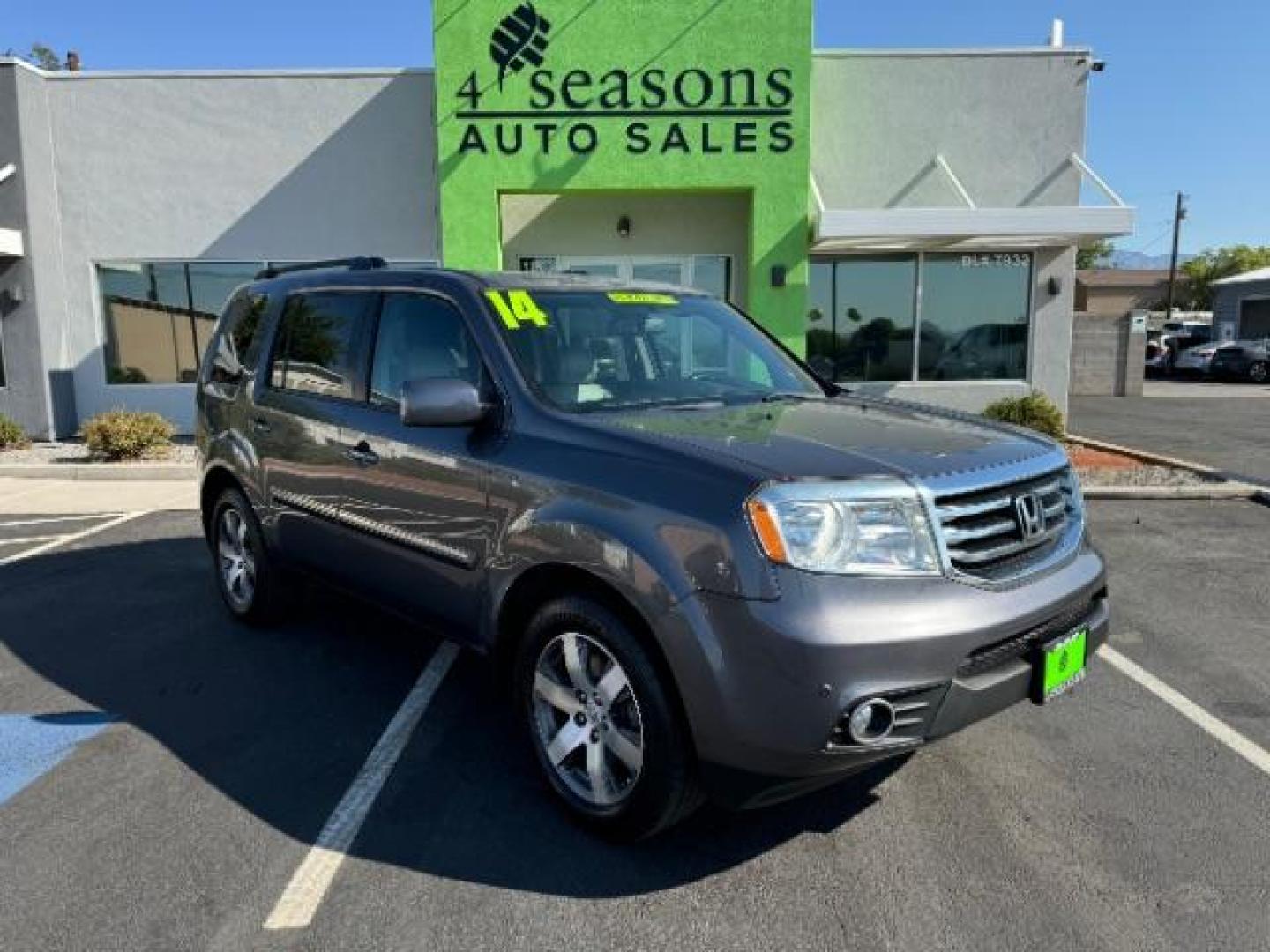 2014 Alabaster Silver Metallic Honda Pilot SPORT UTILITY 4-DR (5FNYF3H97EB) with an 3.5L V6 SOHC 24V engine, 5-Speed Automatic transmission, located at 1865 East Red Hills Pkwy, St. George, 84770, (435) 628-0023, 37.120850, -113.543640 - Photo#0