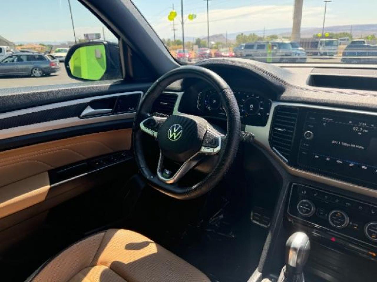 2022 Deep Black Pearl /Cinnamon Brown and Titan Black Volkswagen Atlas Cross Sport V6 SEL Premium R-Line 4MOTION (1V2FE2CA9NC) with an 3.6L V6 DOHC 24V engine, 8-Speed Automatic transmission, located at 1865 East Red Hills Pkwy, St. George, 84770, (435) 628-0023, 37.120850, -113.543640 - Photo#37