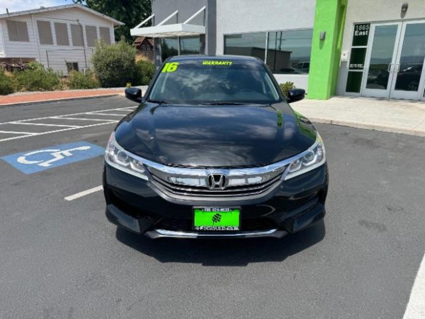 2016 Crystal Black Pearl /Black, cloth Honda Accord LX Sedan CVT (1HGCR2F38GA) with an 2.4L L4 DOHC 16V engine, Continuously Variable Transmission transmission, located at 1865 East Red Hills Pkwy, St. George, 84770, (435) 628-0023, 37.120850, -113.543640 - Photo#1