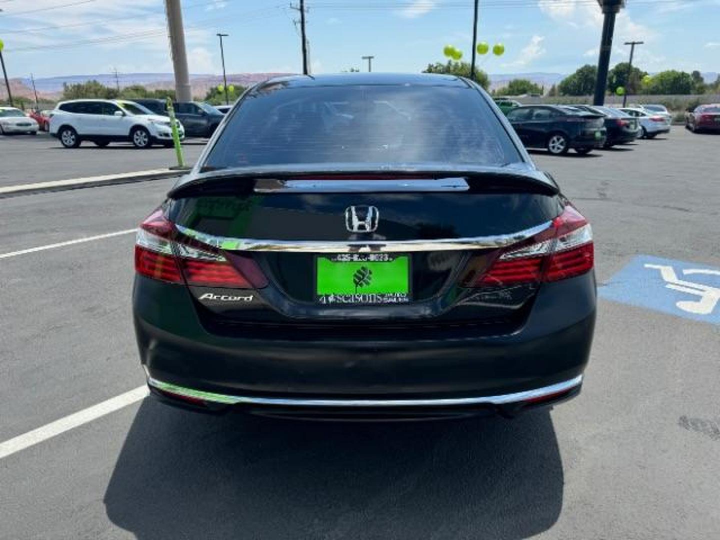 2016 Crystal Black Pearl /Black, cloth Honda Accord LX Sedan CVT (1HGCR2F38GA) with an 2.4L L4 DOHC 16V engine, Continuously Variable Transmission transmission, located at 1865 East Red Hills Pkwy, St. George, 84770, (435) 628-0023, 37.120850, -113.543640 - Photo#5