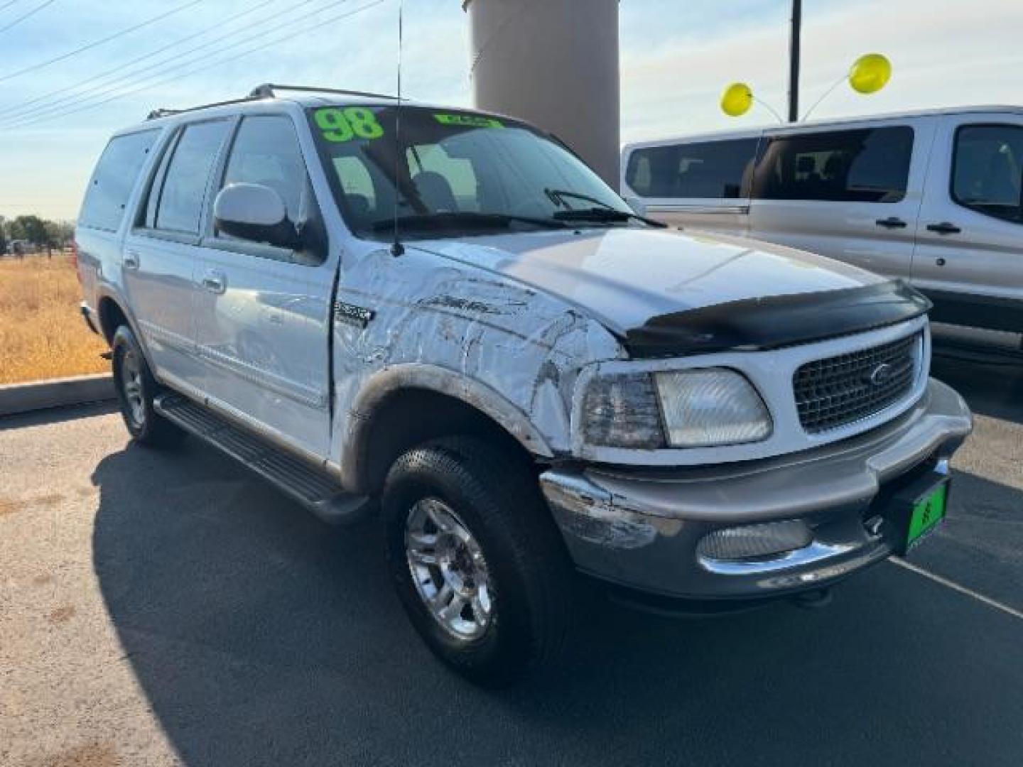 1998 Oxford White Clearcoat /Medium Prairie Tan Leather Ford Expedition Eddie Bauer 4WD (1FMPU18L6WL) with an 5.4L V8 SOHC 16V engine, 4-Speed Automatic transmission, located at 1865 East Red Hills Pkwy, St. George, 84770, (435) 628-0023, 37.120850, -113.543640 - This vehicle is a Mechanic Special. This means it will need some love. Runs a drives fine but has body damage, leaks or other mechanical issues. It did NOT pass our 50 point inspection. Get a great deal on a less than perfect car. These cars do NOT qualify for our in house financing. Cash and carry, - Photo#0